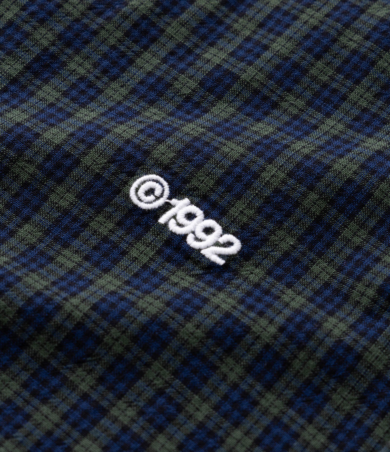 Camisa Manga Longa em Flanela com Estampa Xadrez e Lettering Verde 10