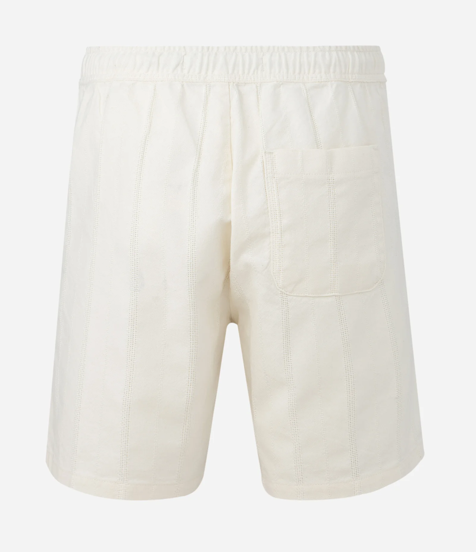 Bermuda Reta Texturizada com Cós Elástico Off White 2