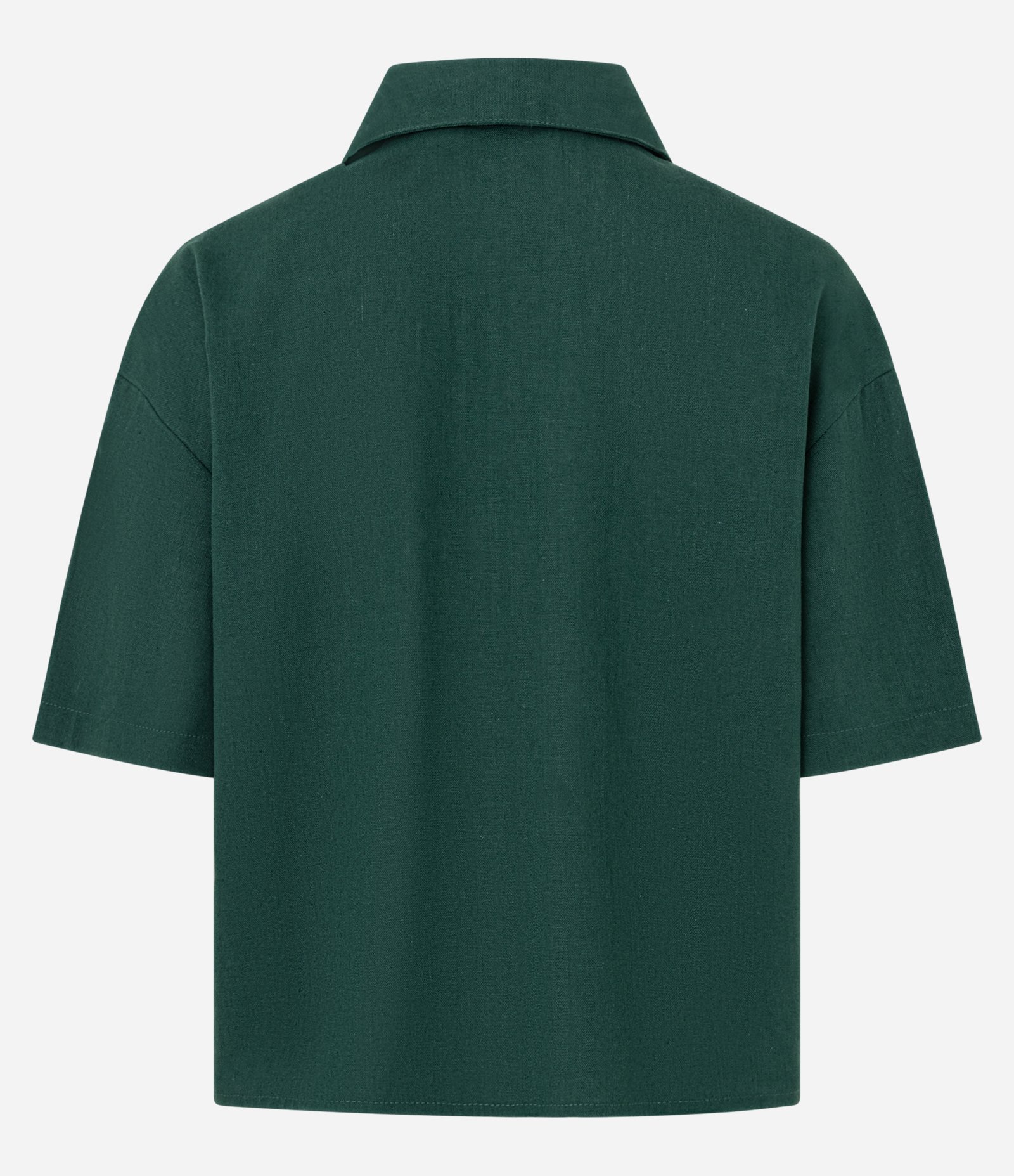 Camisa em Viscolinho com Abotoamento Frontal Verde 6