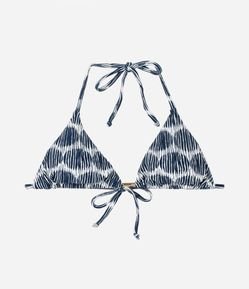 Biquini Top Cortininha em Microfibra Estampado