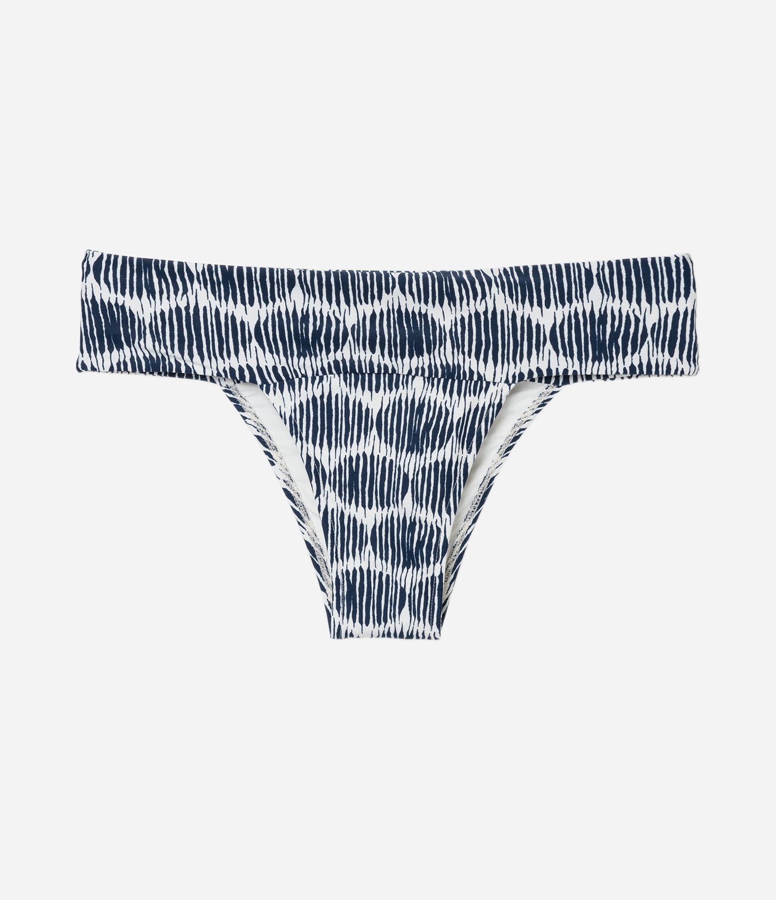 Biquini Pala Larga em Microfibra com Estampa Poá Navy Multicores 5