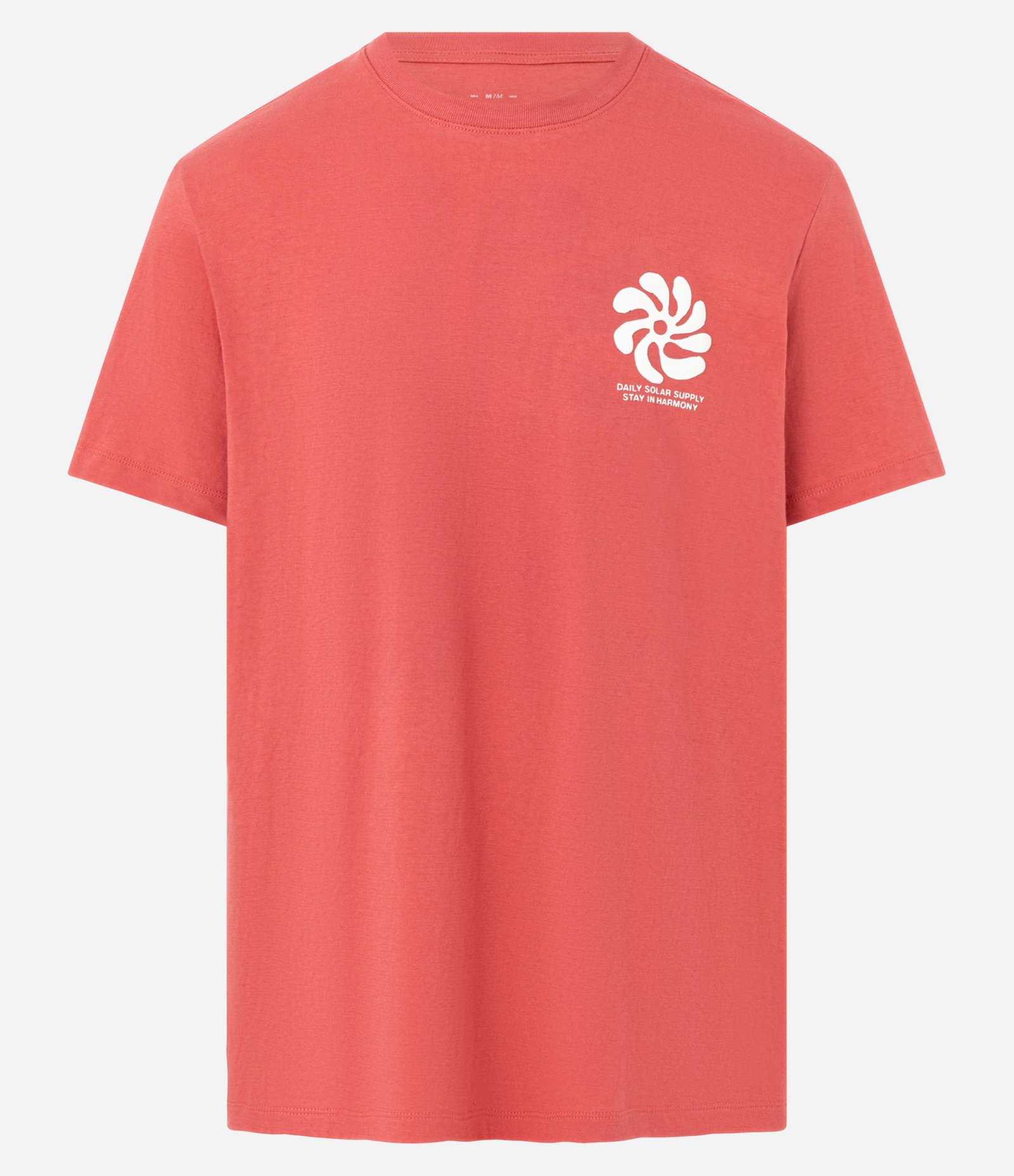 Camiseta Comfort em Algodão com Estampa Abstrata Vermelho 5