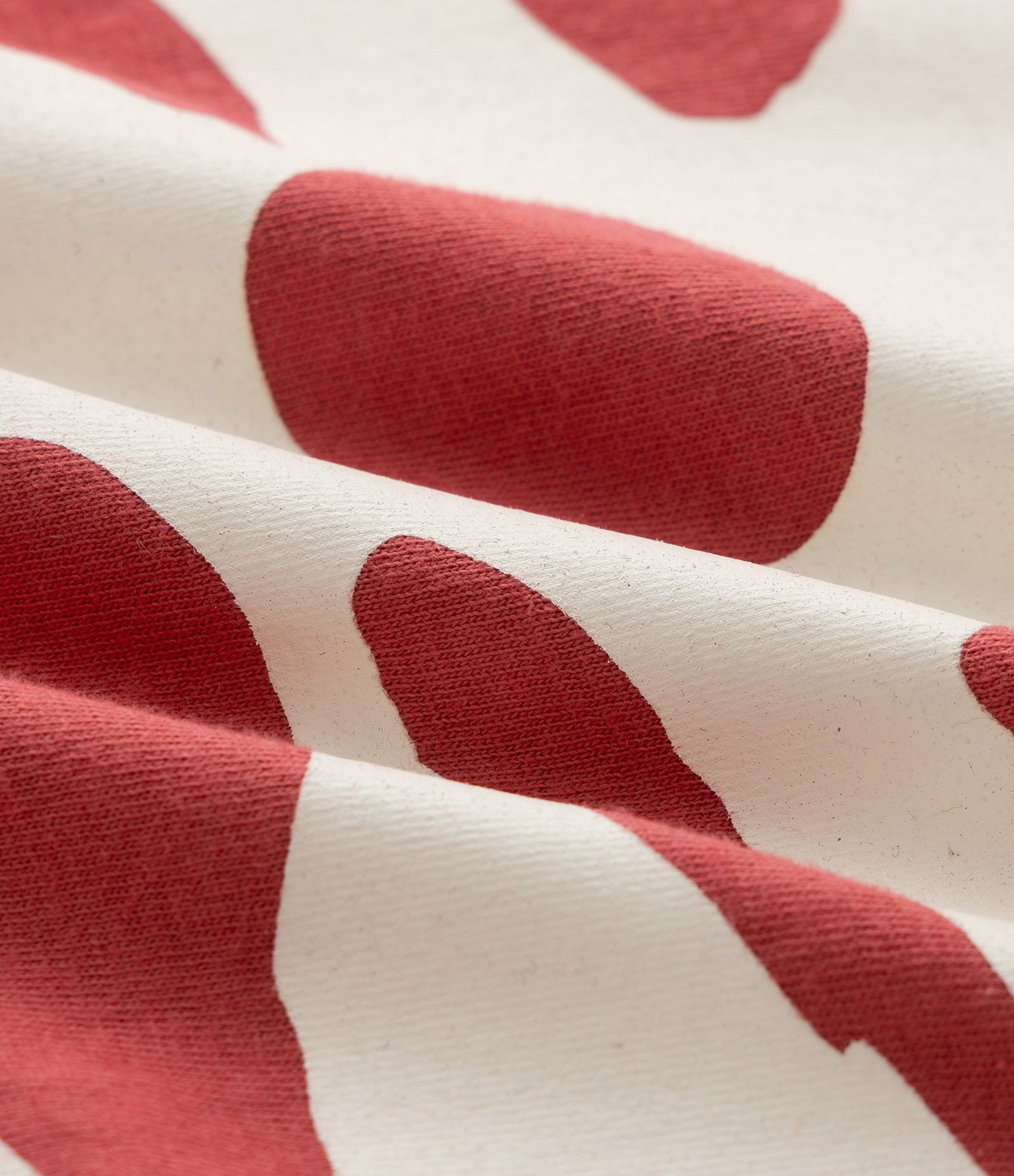 Camiseta Comfort em Algodão com Estampa Abstrata Vermelho 8