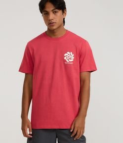 Camiseta Comfort em Algodão com Estampa Abstrata