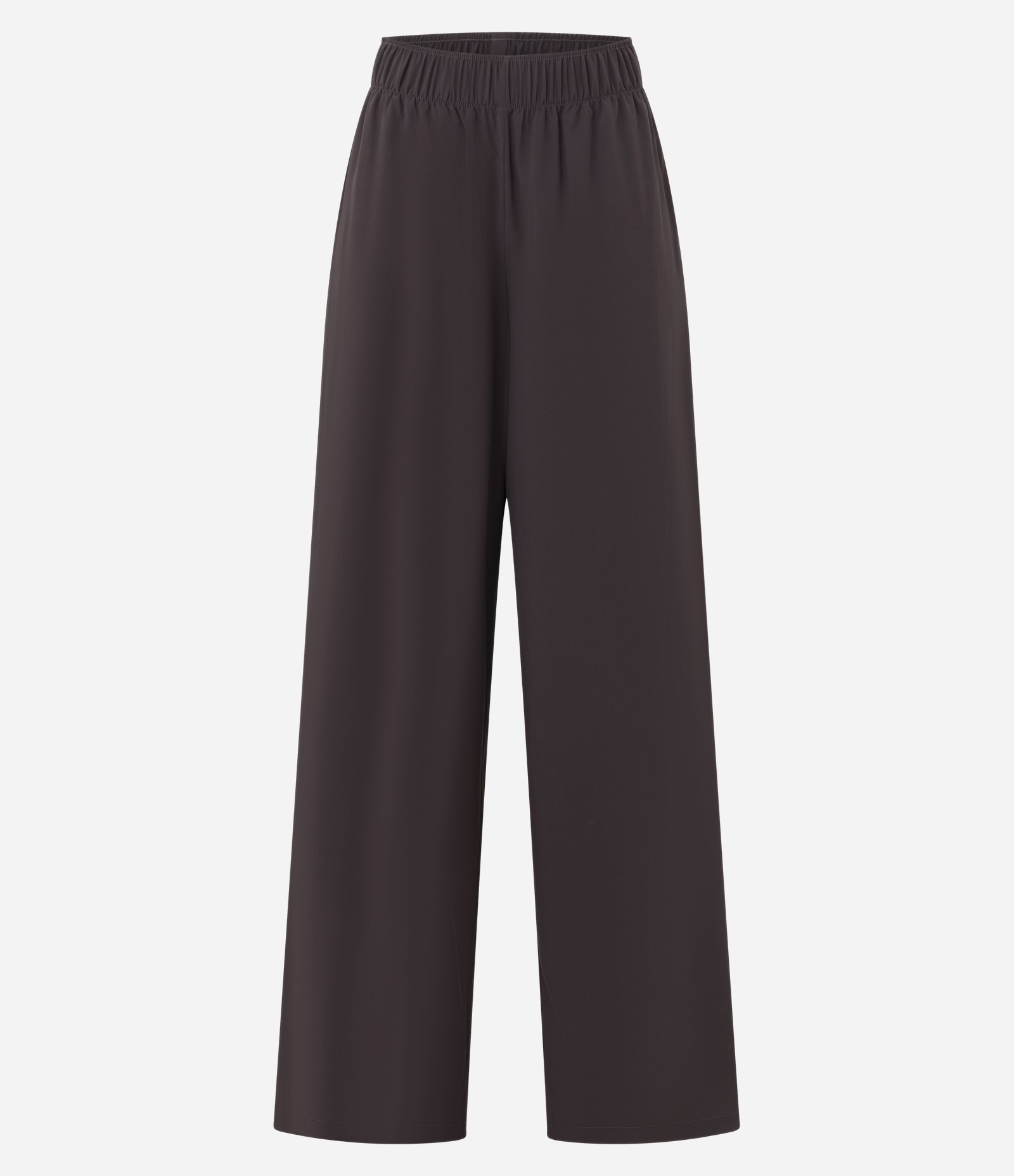 Calça Leve em Microfibra com Listra Lateral Marrom 7