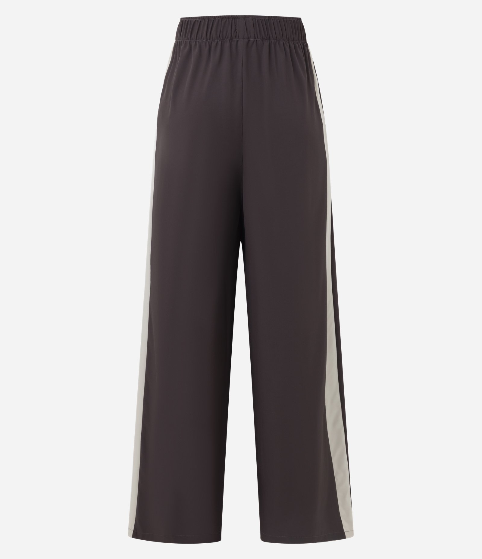 Calça Leve em Microfibra com Listra Lateral Marrom 9