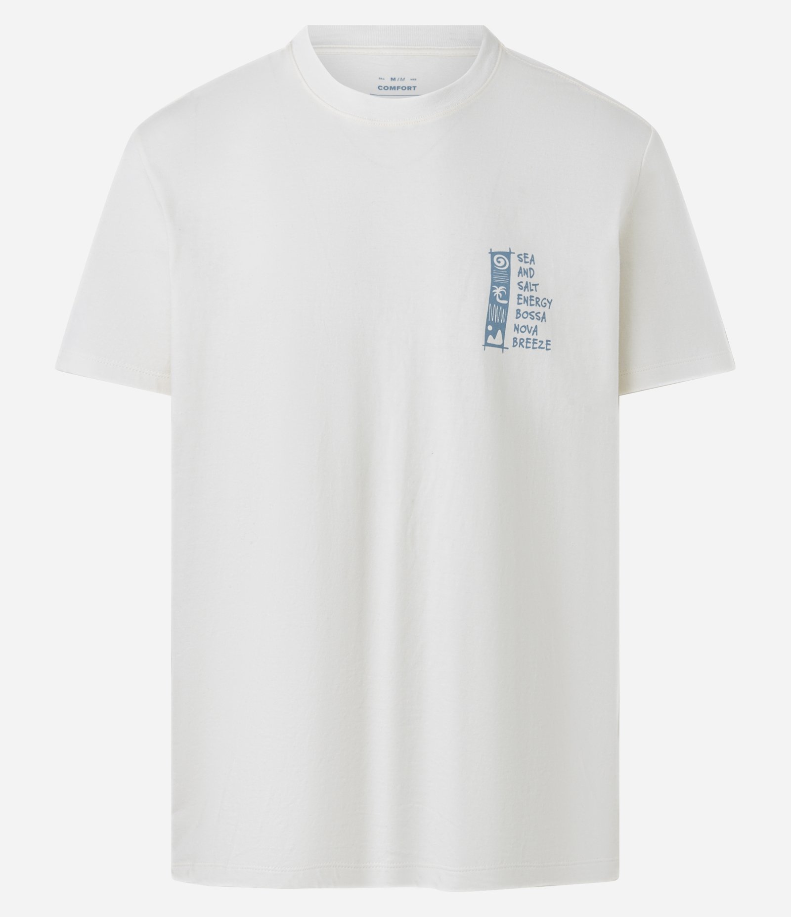 Camiseta Comfort em Algodão com Estampa Photoprint Branco 5