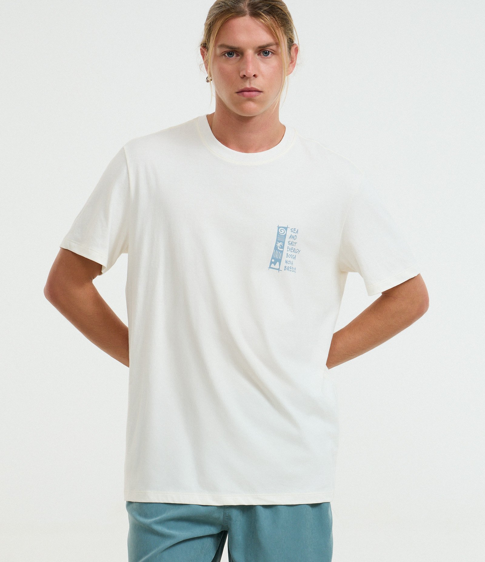 Camiseta Comfort em Algodão com Estampa Photoprint Branco 1
