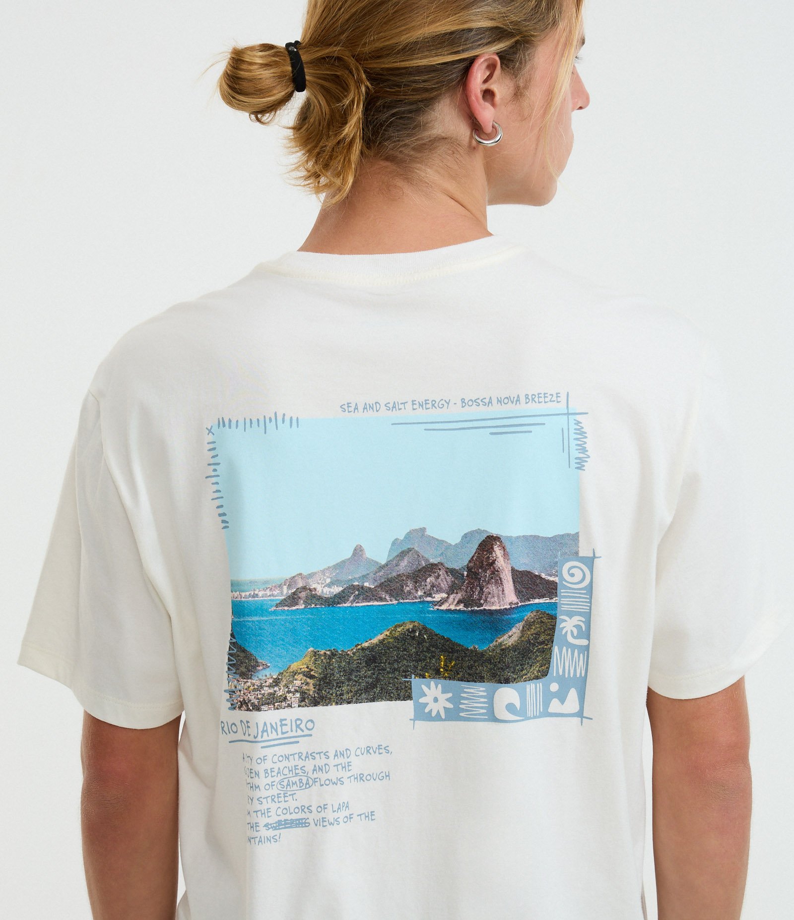 Camiseta Comfort em Algodão com Estampa Photoprint Branco 3