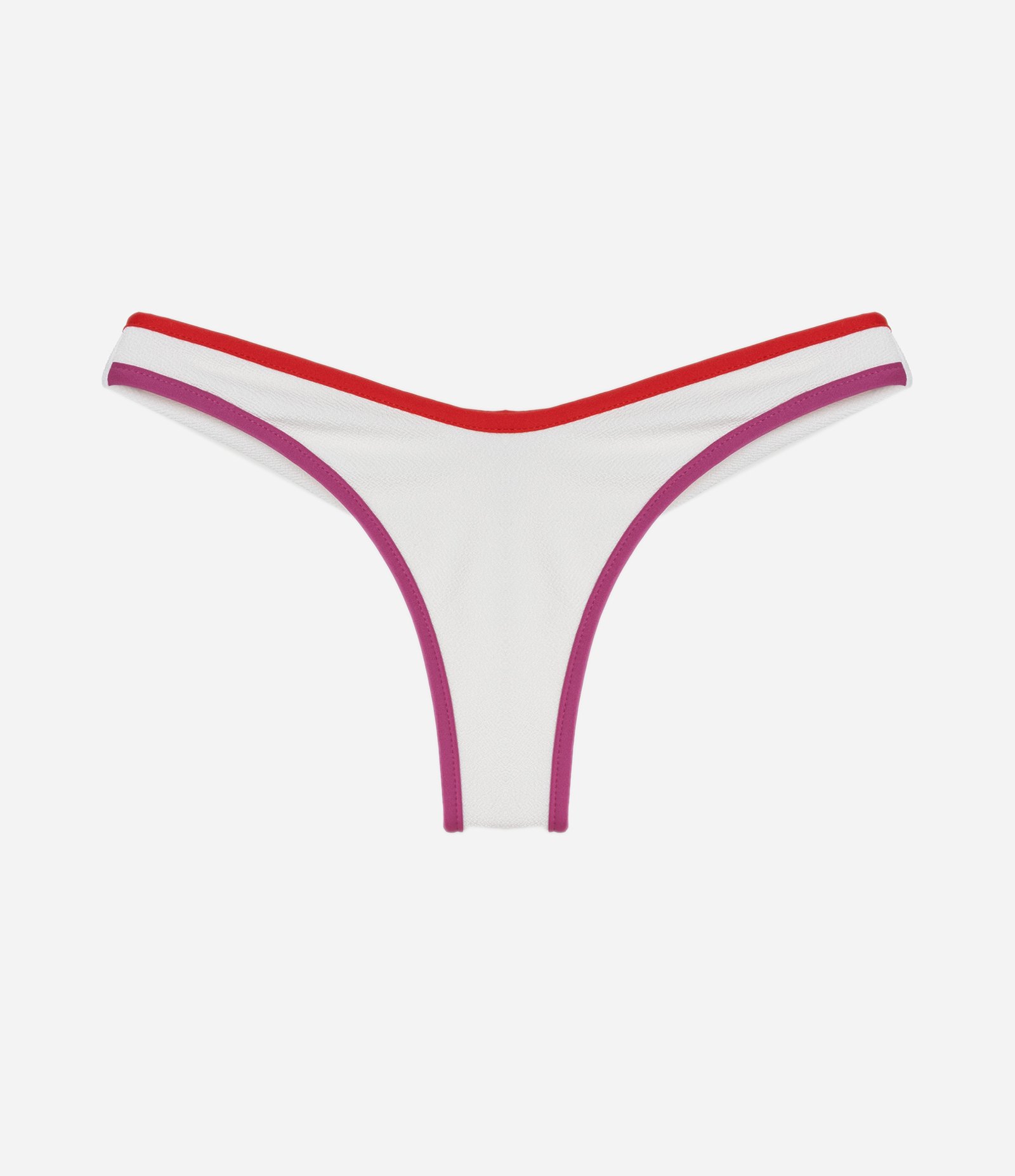 Biquíni Calcinha Asa Delta em Microfibra Texturizada com Efeito Empina Bumbum Branco 1