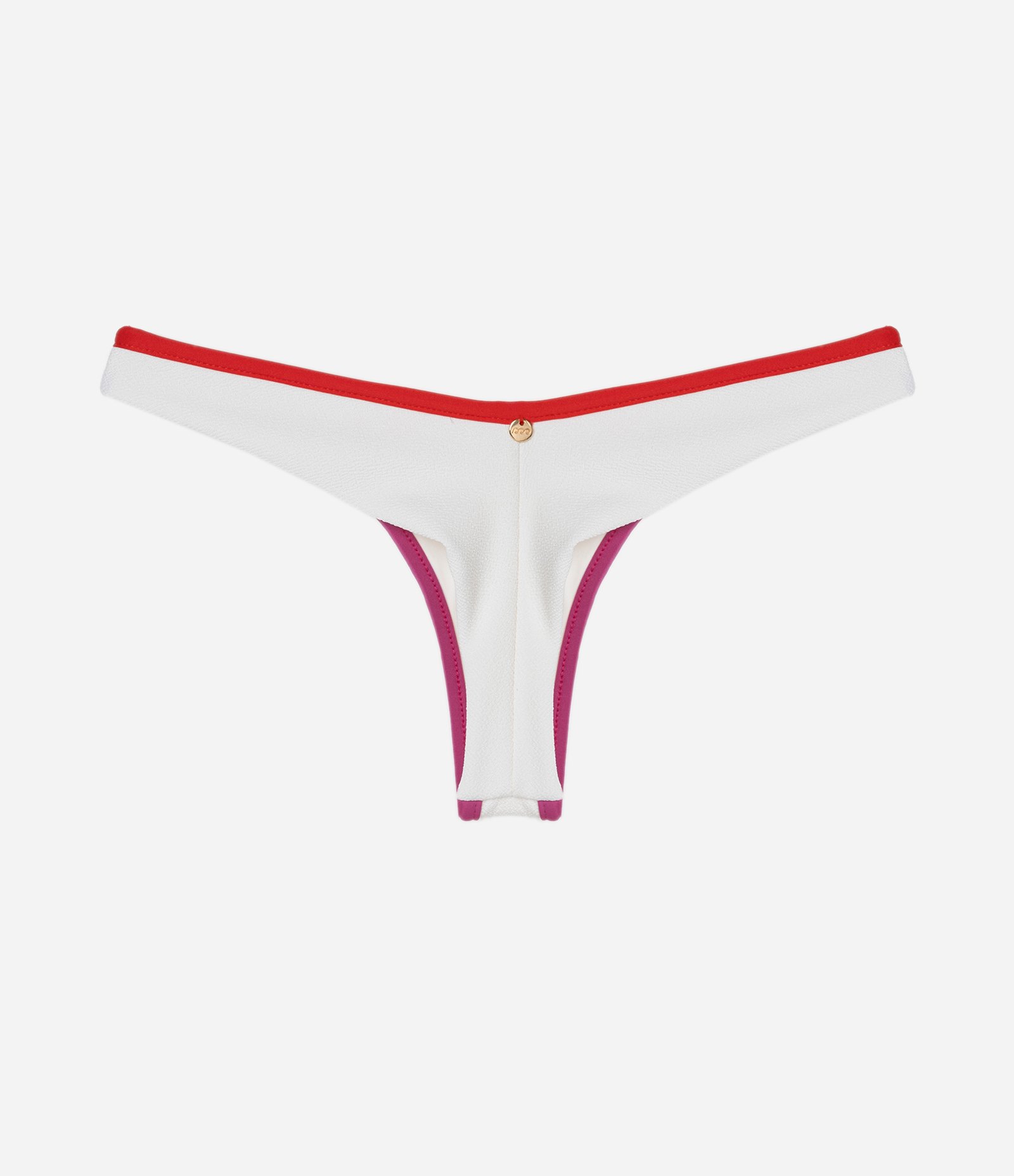 Biquíni Calcinha Asa Delta em Microfibra Texturizada com Efeito Empina Bumbum Branco 2