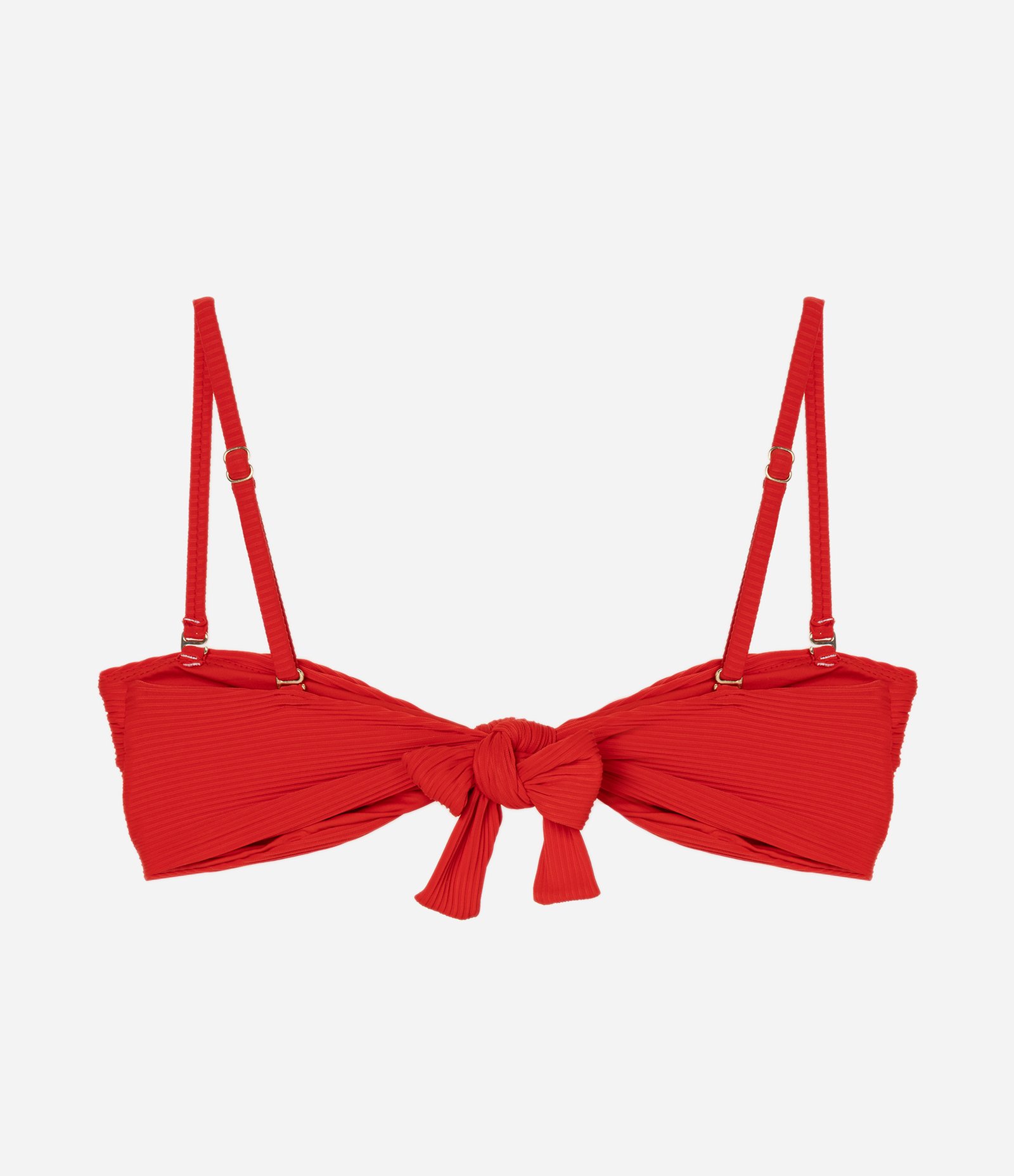 Biquini Top em Microfibra com Nozinho e Texturizado Laranja 6