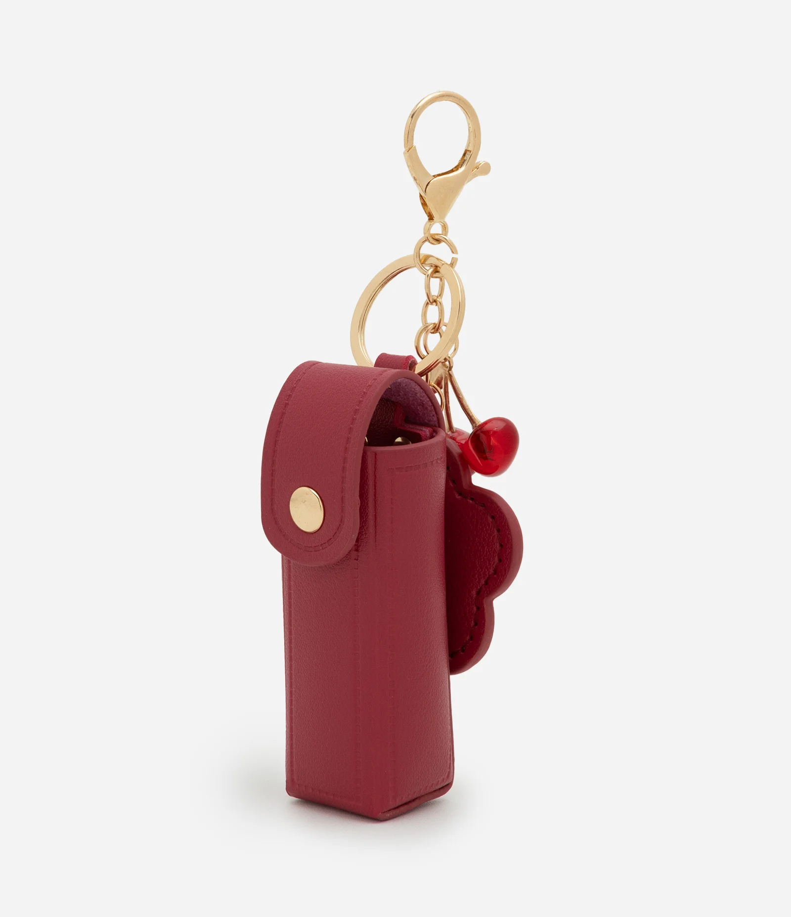 Porta Batom com Espelho e Chaveiro de Cereja Cherry Alchemia Vermelho 2