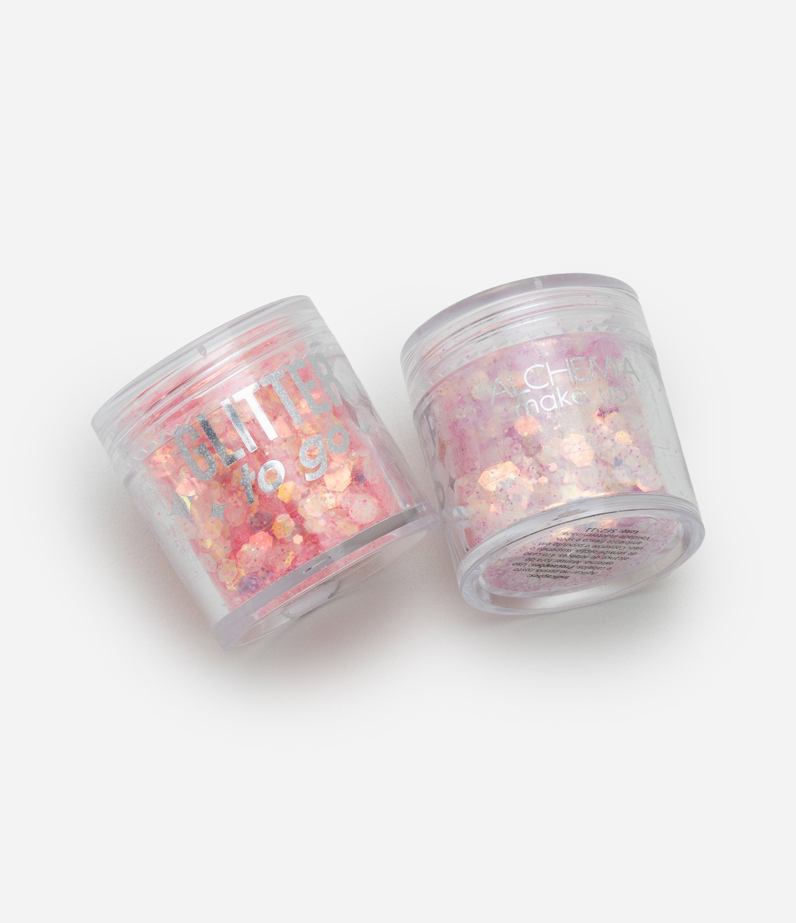 Kit com 2 Glitters Rosa e Lilás em Bolsinha com Corda Alchemia Colorido 4