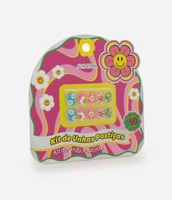 Kit com 10 Unhas Posticas Infantis Fun Alchemia