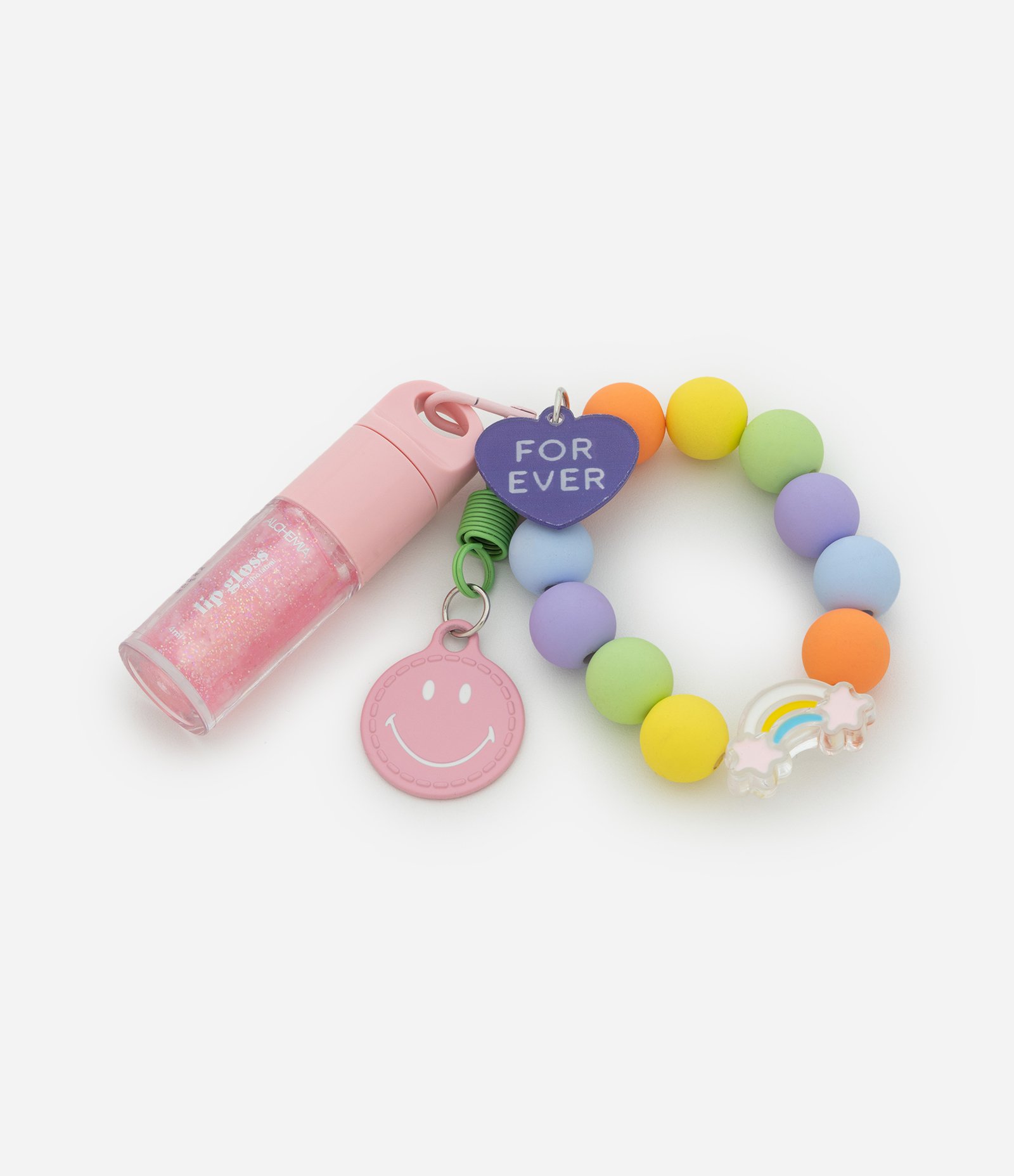 Gloss Rosa com Chaveiro Colorido Fun Alchemia Colorido 2