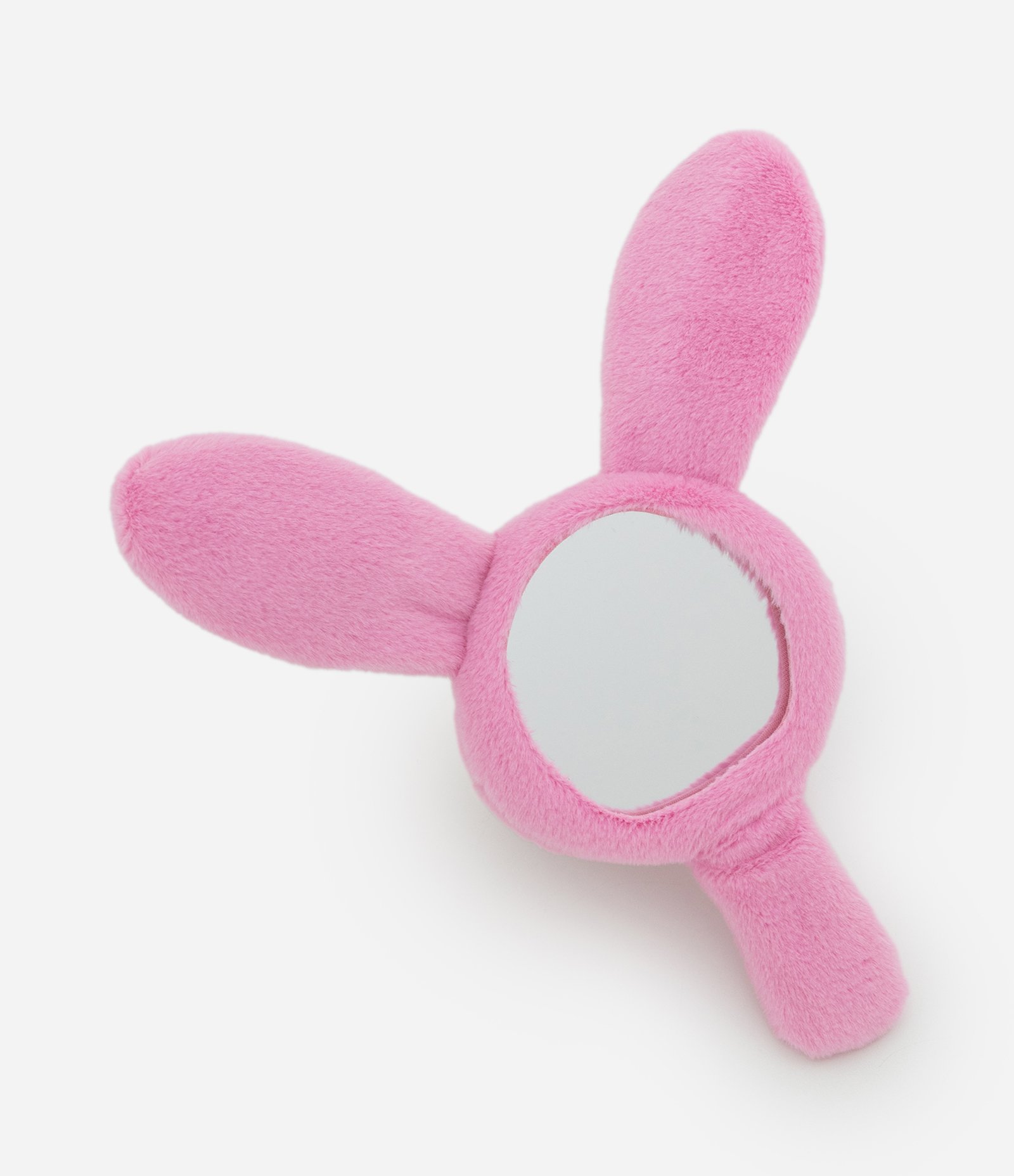 Espelho com Cabo de Urso de Pelucia Fun Alchemia Rosa 4