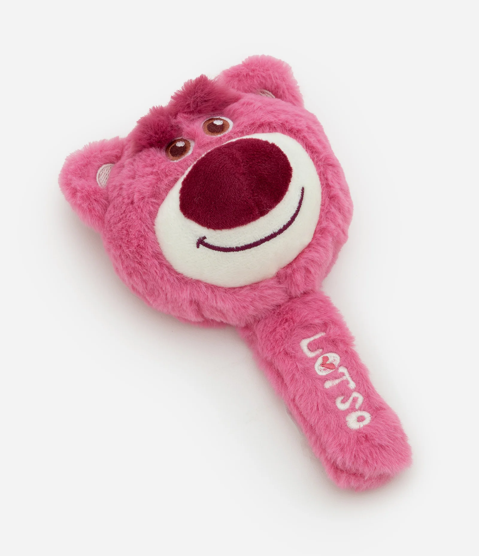 Espelho Alchemia com Cabo de Urso de Pelúcia Rosa 1