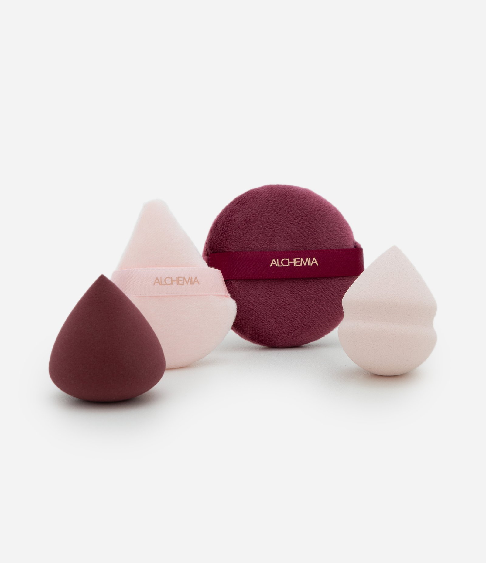 Kit com 4 Esponjas de Maquiagem em Formatos Diferentes Alchemia Colorido 3