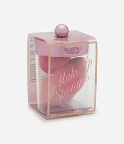 Kit com 3 Esponjas e Organizador com Tampa Alchemia