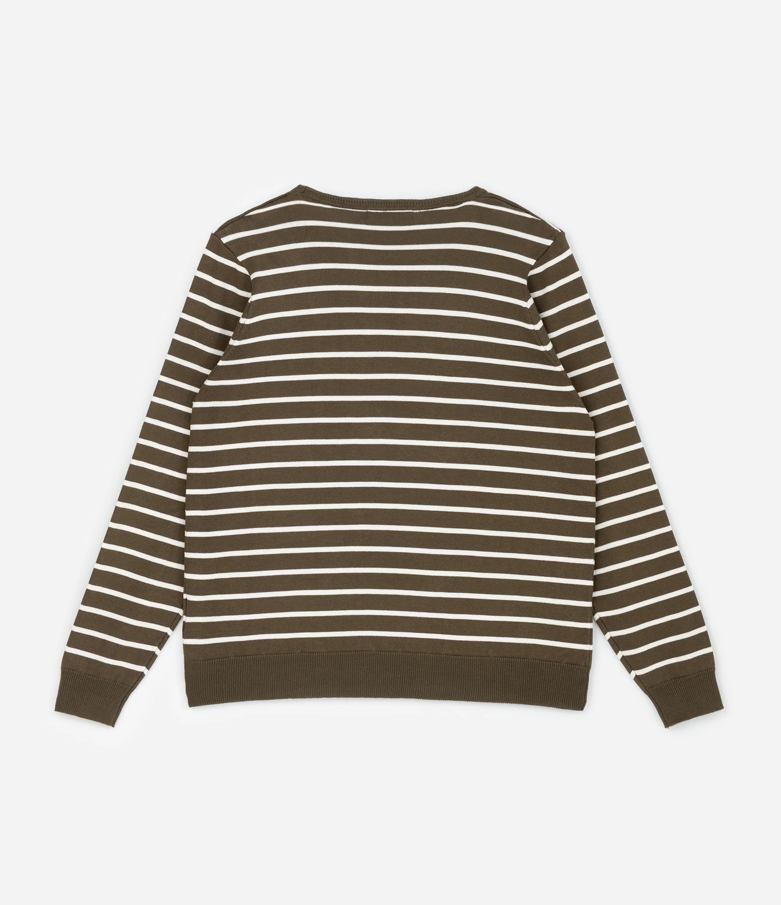 Suéter Regular em Tricô com Listras Curve & Plus Size Verde 2