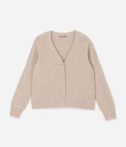 Cardigan Curto e Amplo em Tricô Curve & Plus Size