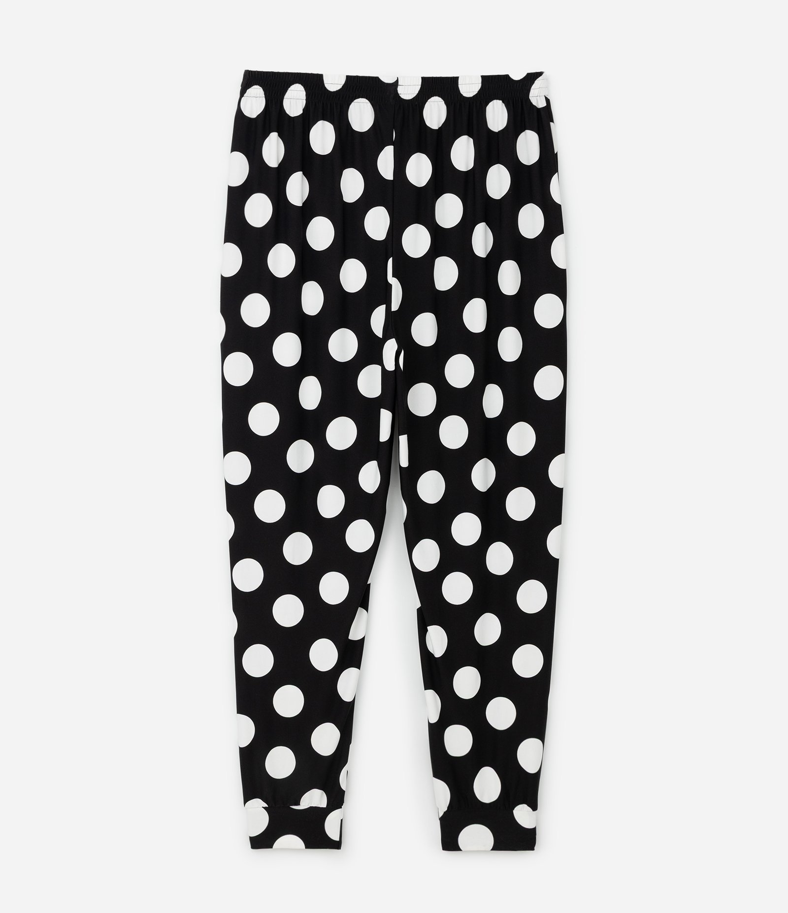 Pijama Longo Peach Touch com Estampa Poá Curve & Plus Size Branco/Preto 5