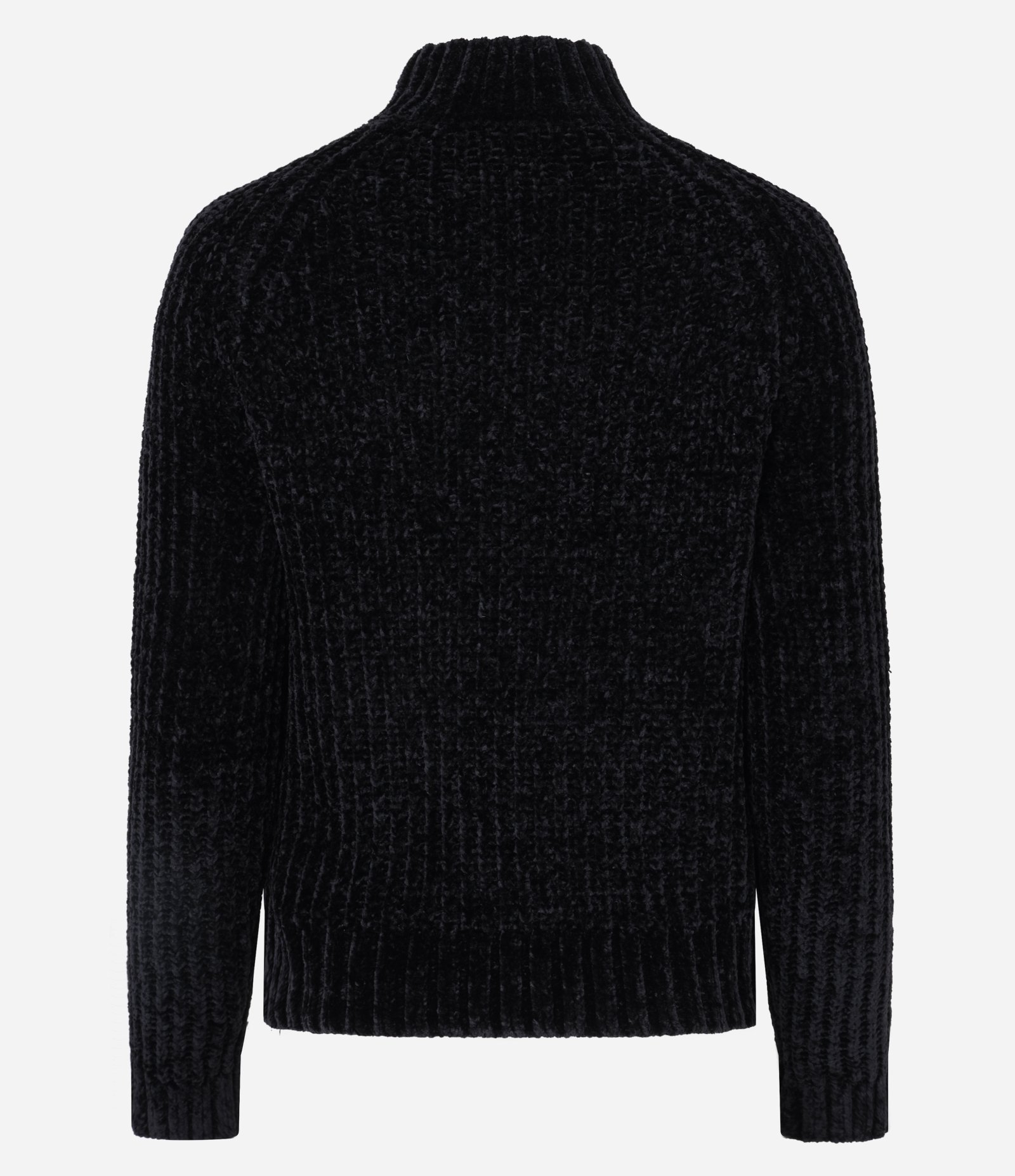 Blusão Gola Alta em Tricô Preto 3