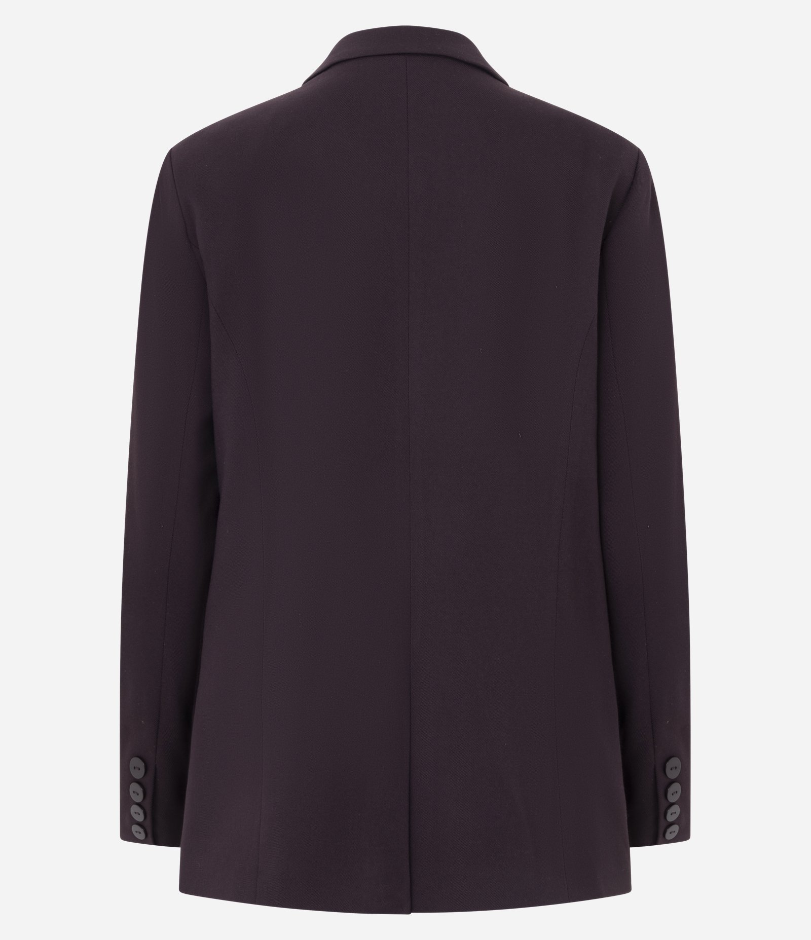 Blazer em Alfaiataria Alongado com Abotoamento Vinho 4