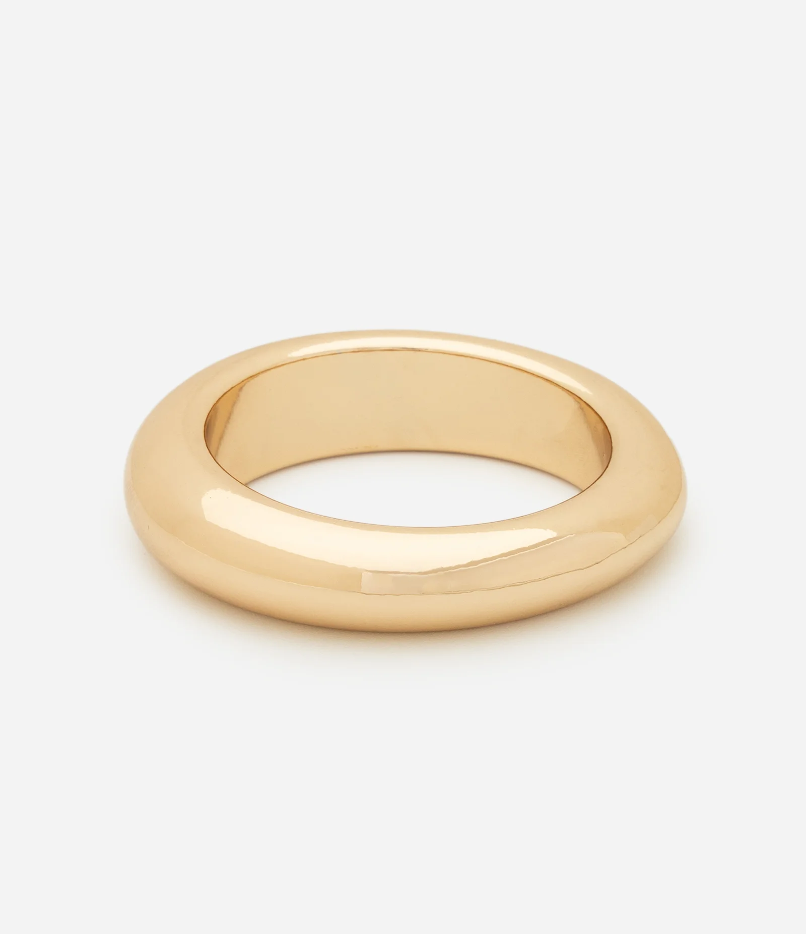 Bracelete Bold em Plástico com Formato Arredondado Dourado 2