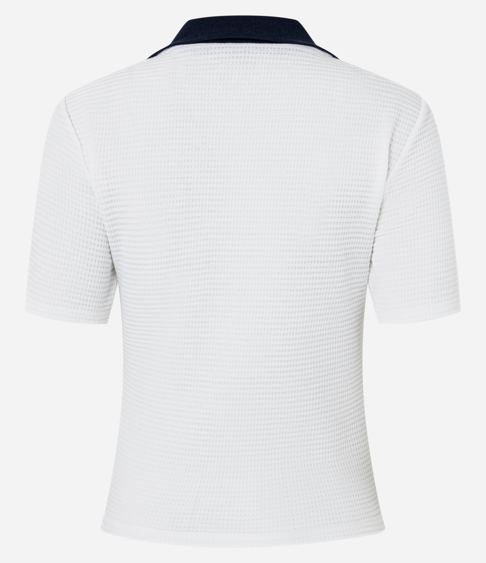 Blusa Polo em Algodão com Bordado Sporting e Texturizada Branco 6