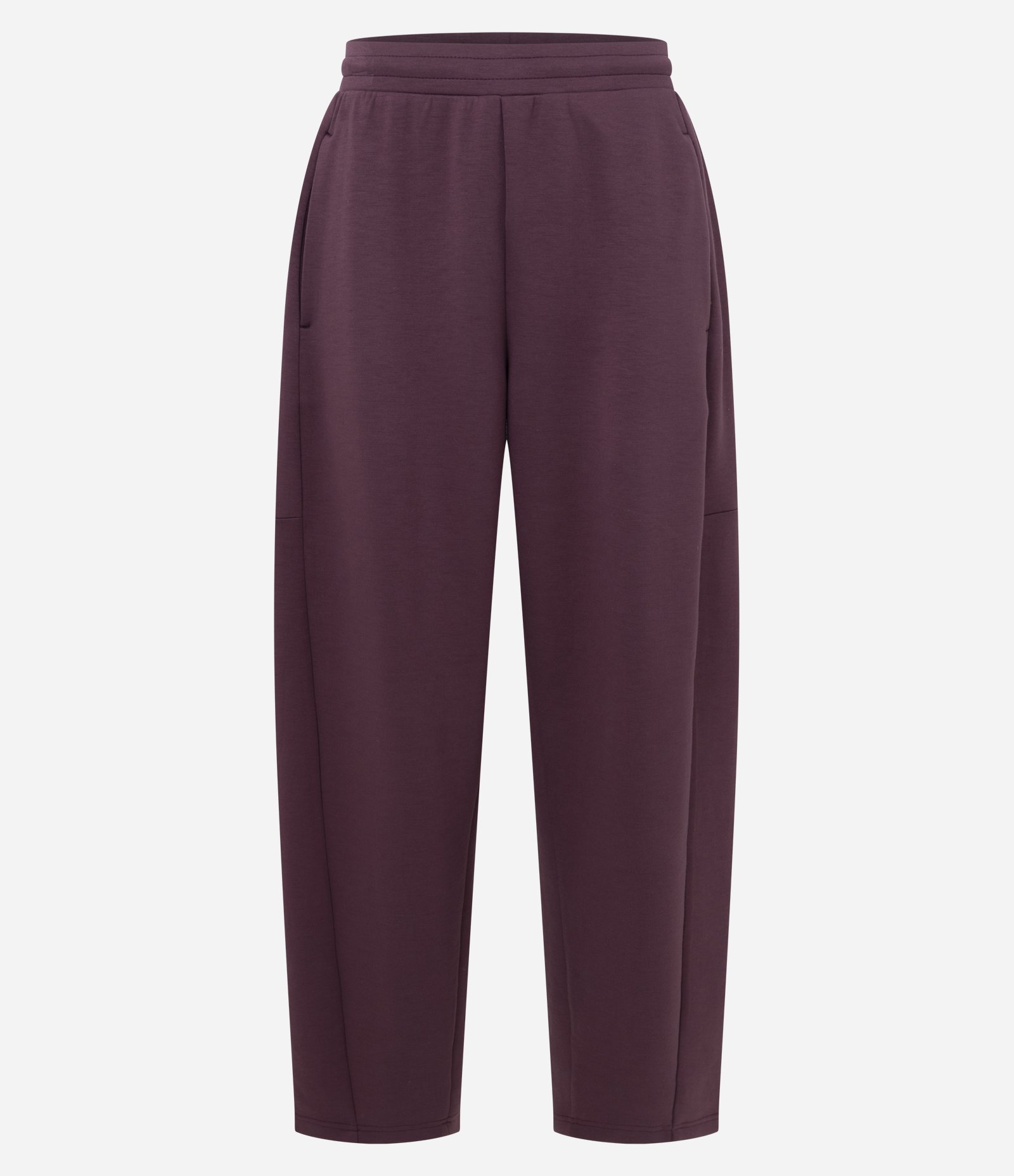 Calça em Modal com Cós Elástico e Amarração Vinho 5