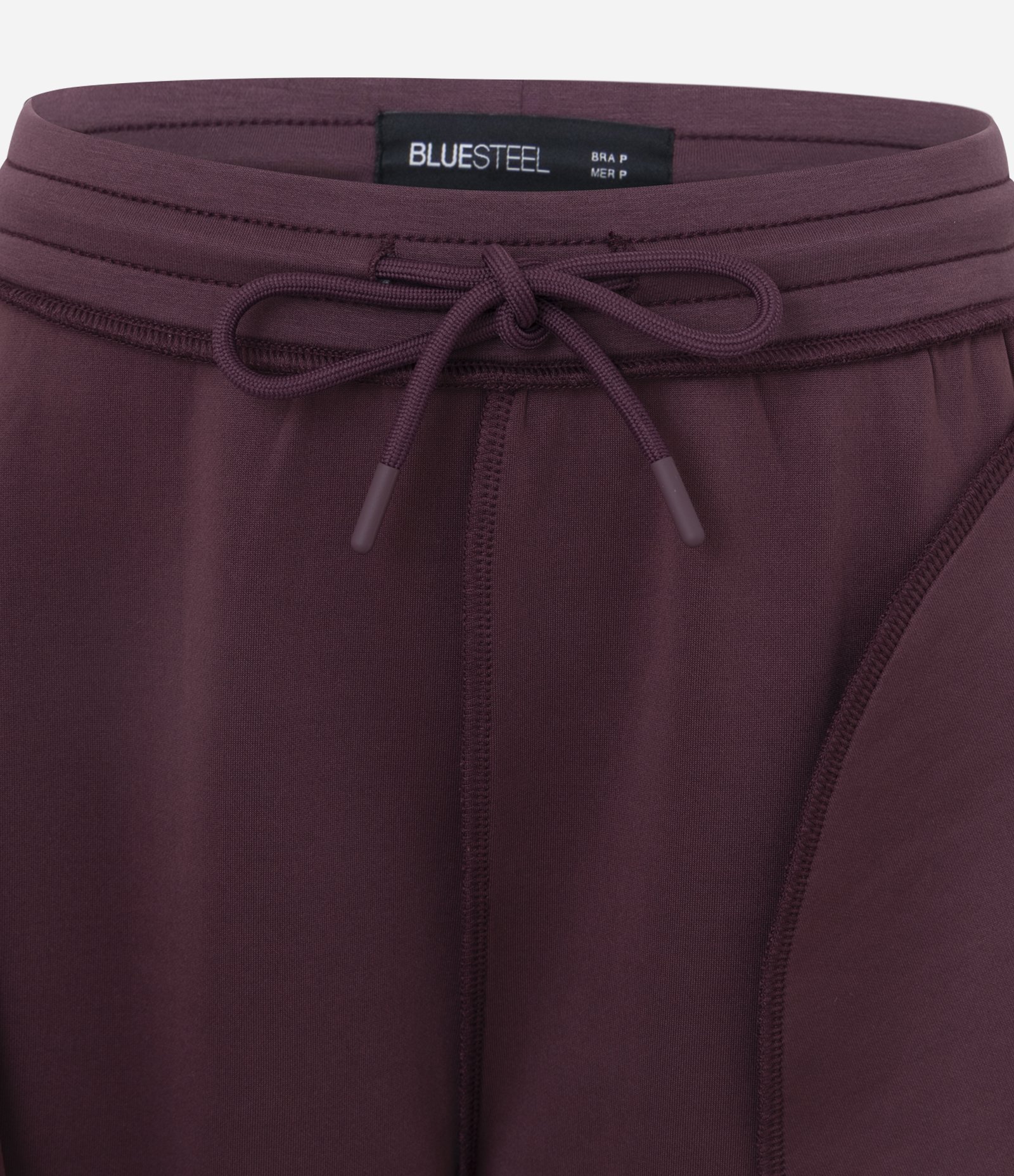 Calça em Modal com Cós Elástico e Amarração Vinho 6