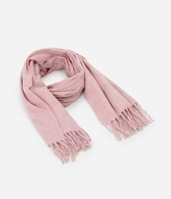 Cachecol Comfy em Flanela com Franjas