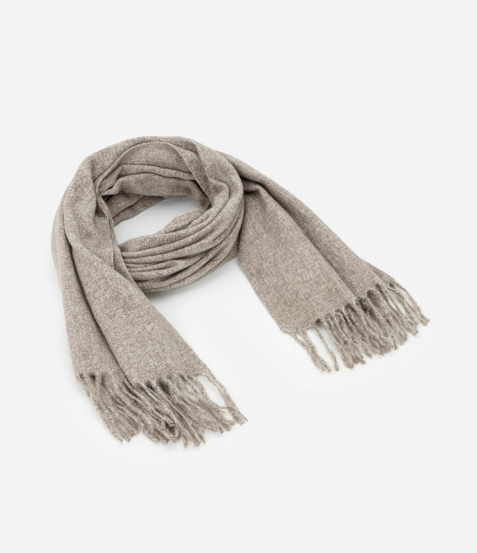 Cachecol Comfy em Flanela com Franjas Verde 2