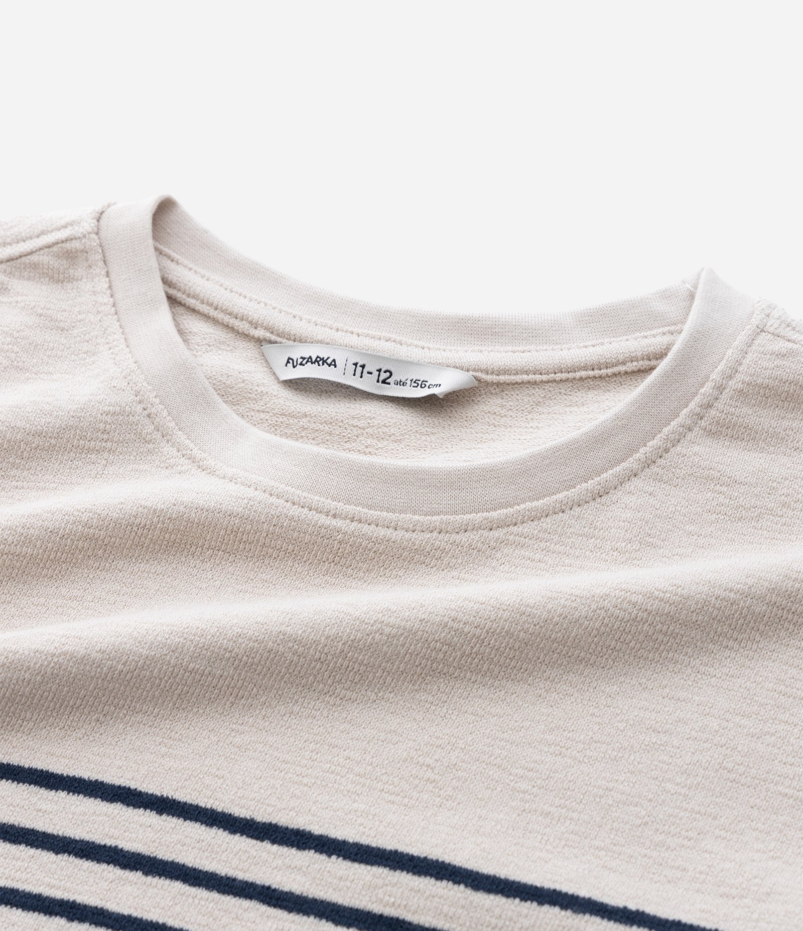 Camiseta Infantil com Listras e Bloco de Cor – Tam 5 a 14 Anos Azul Marinho 5