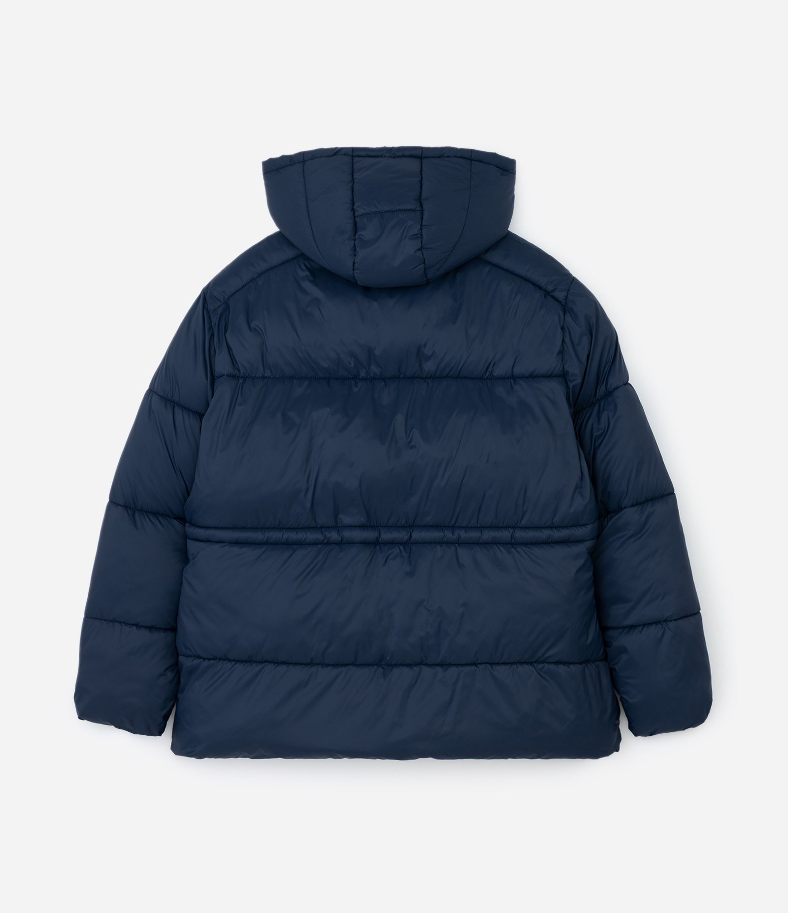 Jaqueta Pesada Acolchoada com Capuz e Regulador Curve & Plus Size Azul 6