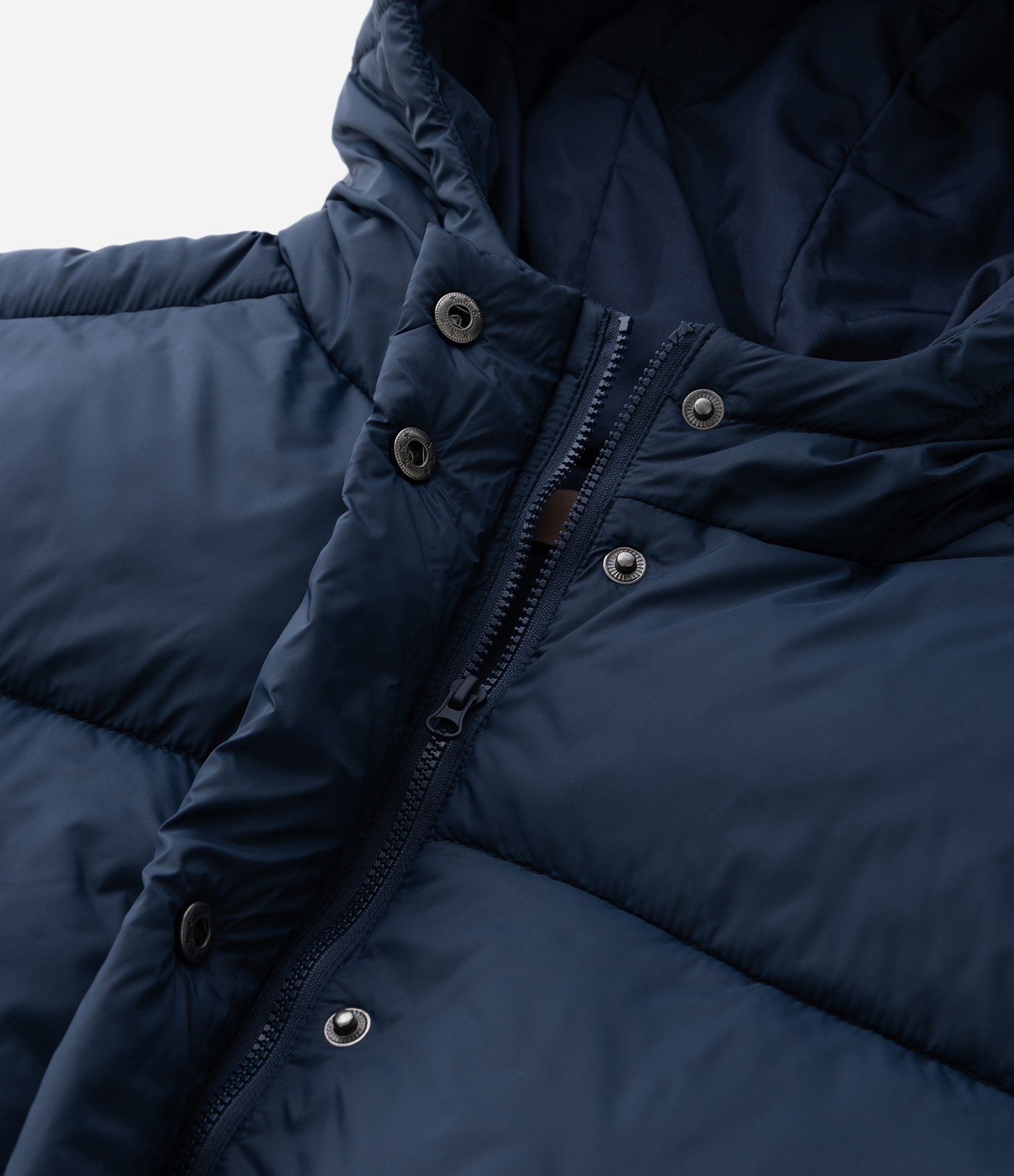 Jaqueta Pesada Acolchoada com Capuz e Regulador Curve & Plus Size Azul 10
