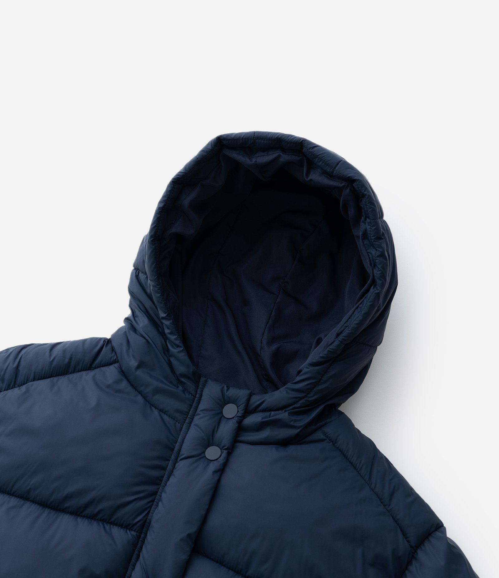 Jaqueta Pesada Acolchoada com Capuz e Regulador Curve & Plus Size Azul 11
