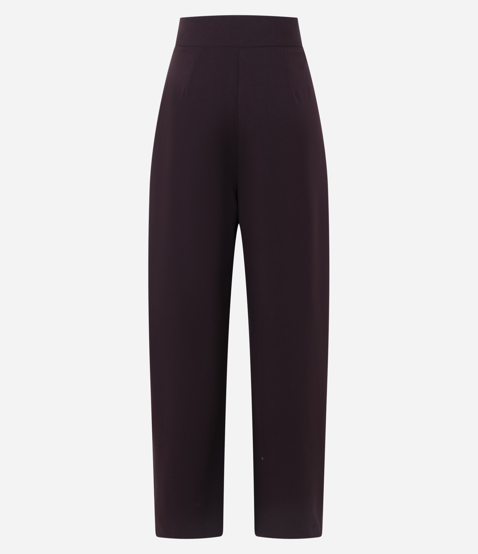 Calça Barrel Alfaiatada com Fechamento Deslocado e Pregas Roxo 8
