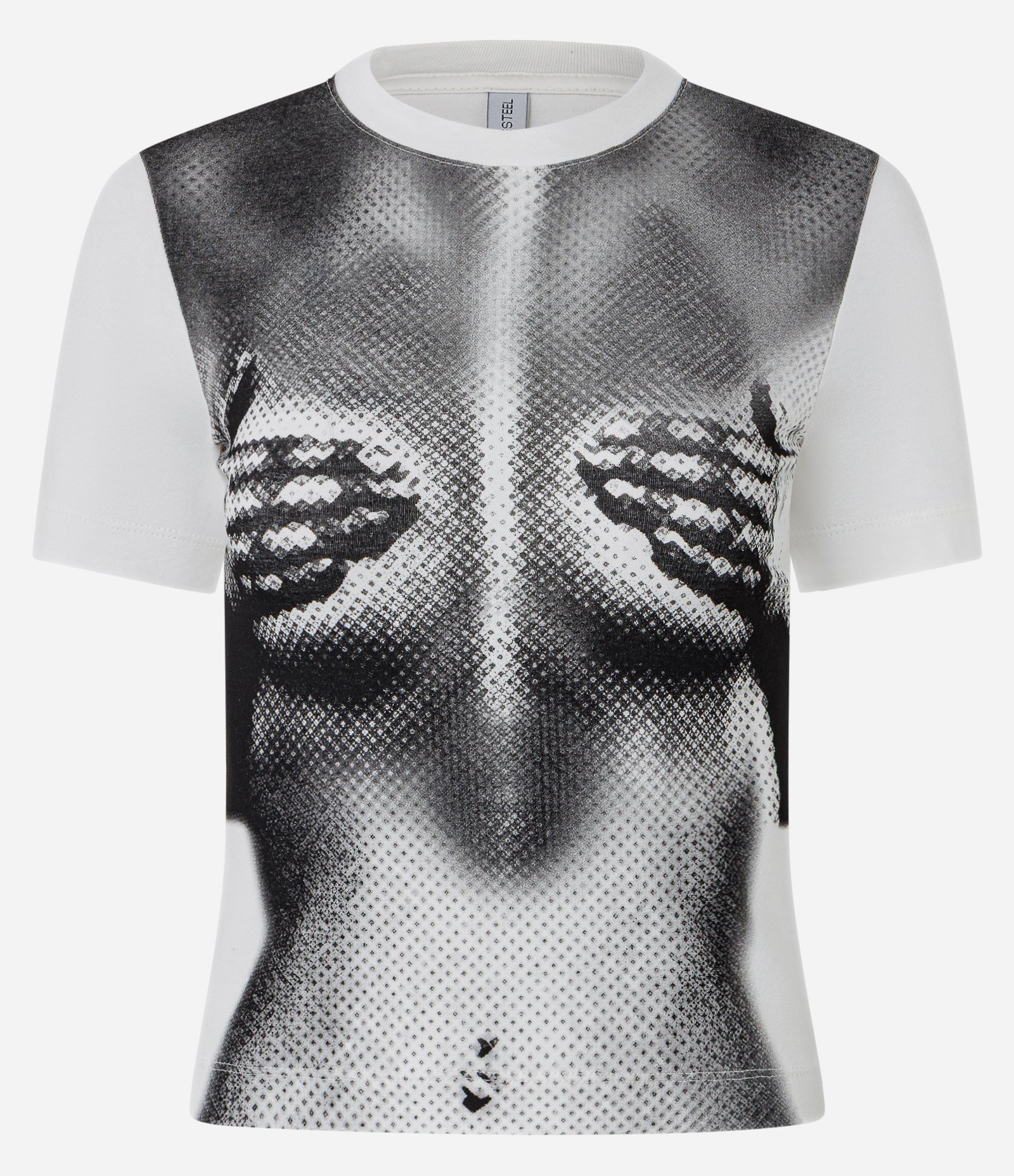 Blusa New T-shirt em Algodão com Estampa Corpo Branco 4