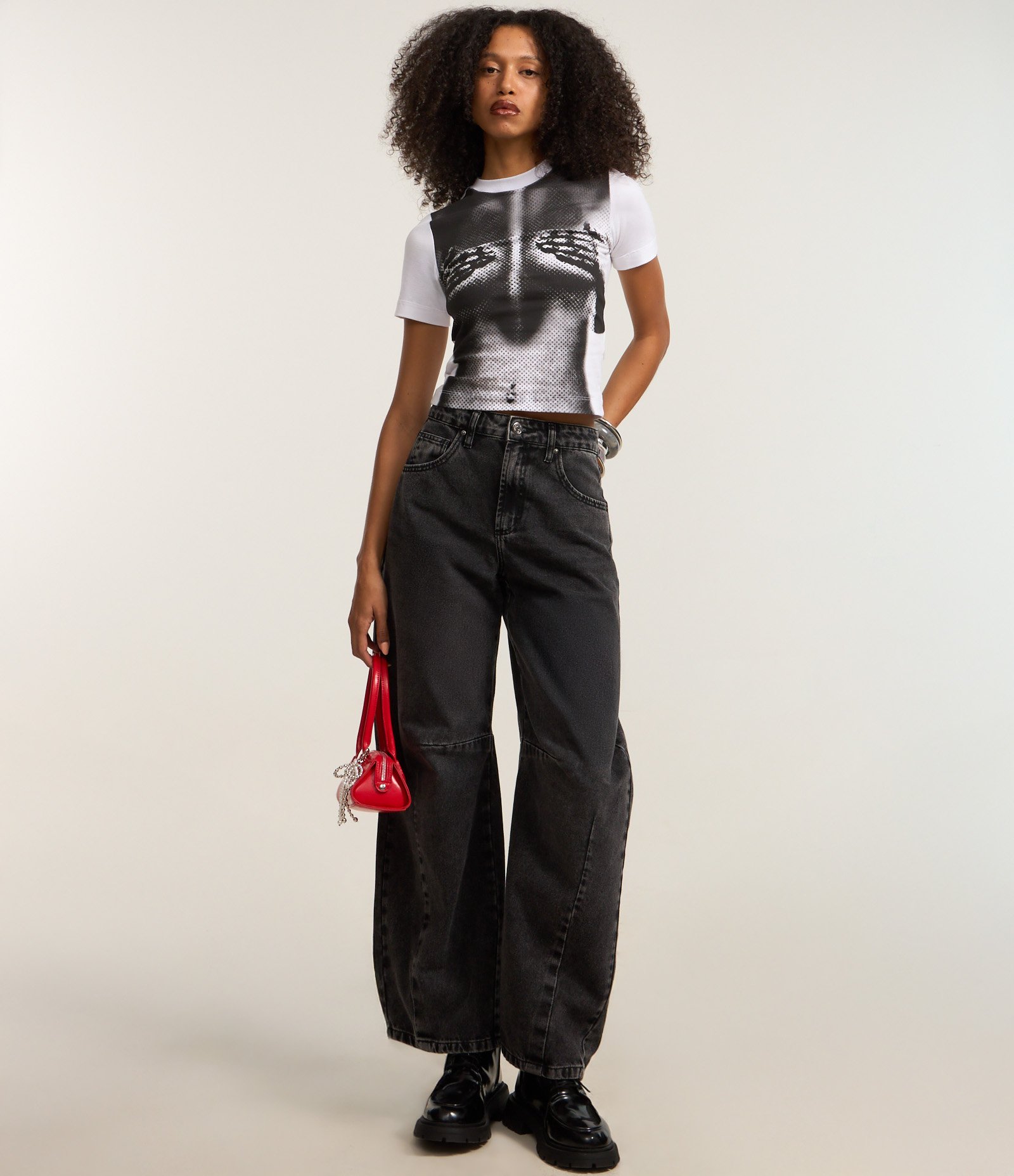 Blusa New T-shirt em Algodão com Estampa Corpo Branco 3