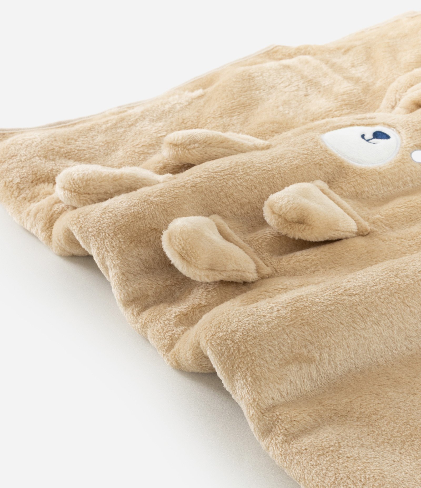 Cobertor Infantil com Ursinho Aplicado – Tam U Bege 3