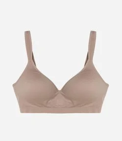 Sutiã Meia Taça Seamless com Decote Profundo nas Costas