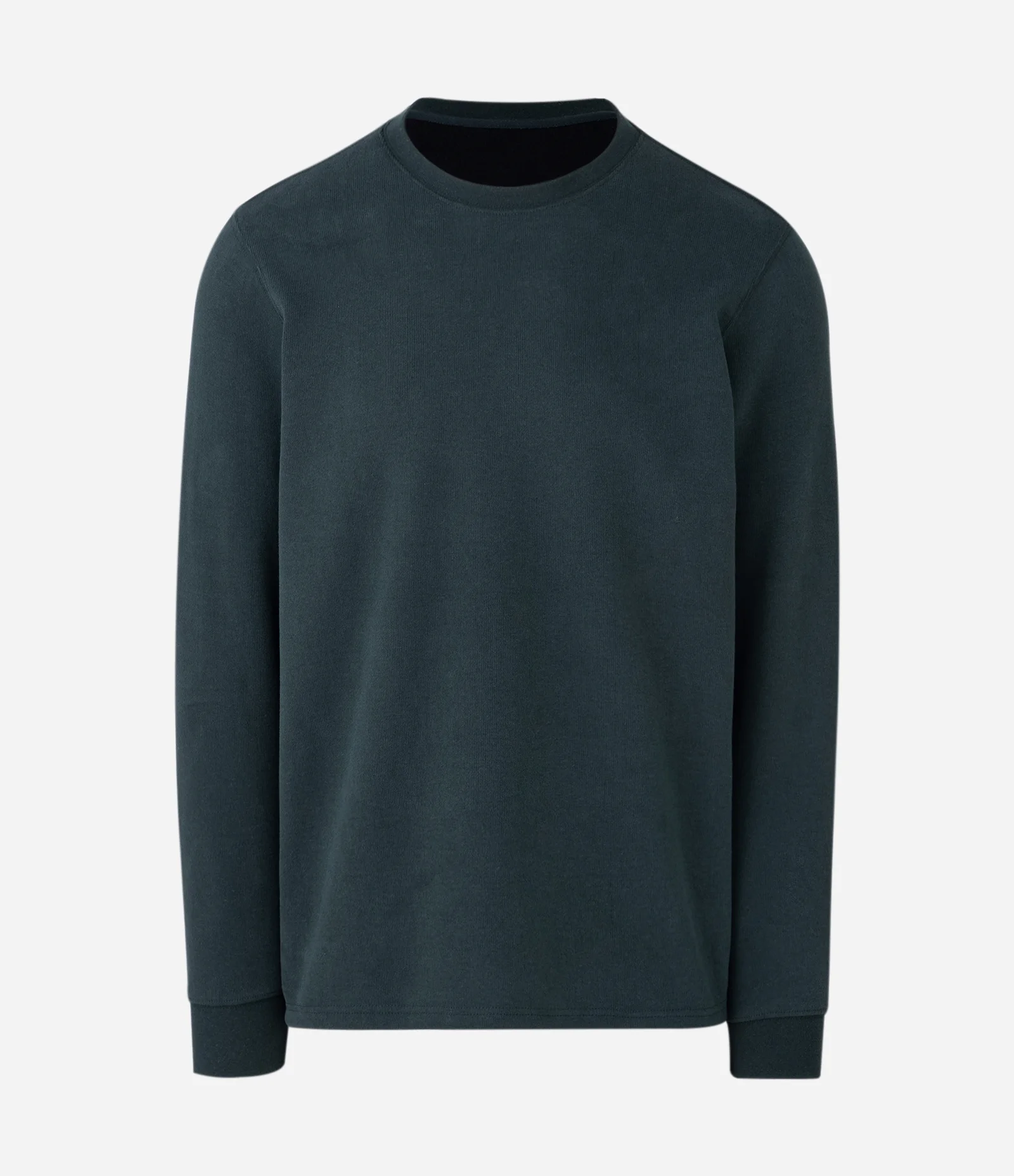 Blusão em Algodão com Punho Ajustado Verde Azulado 1