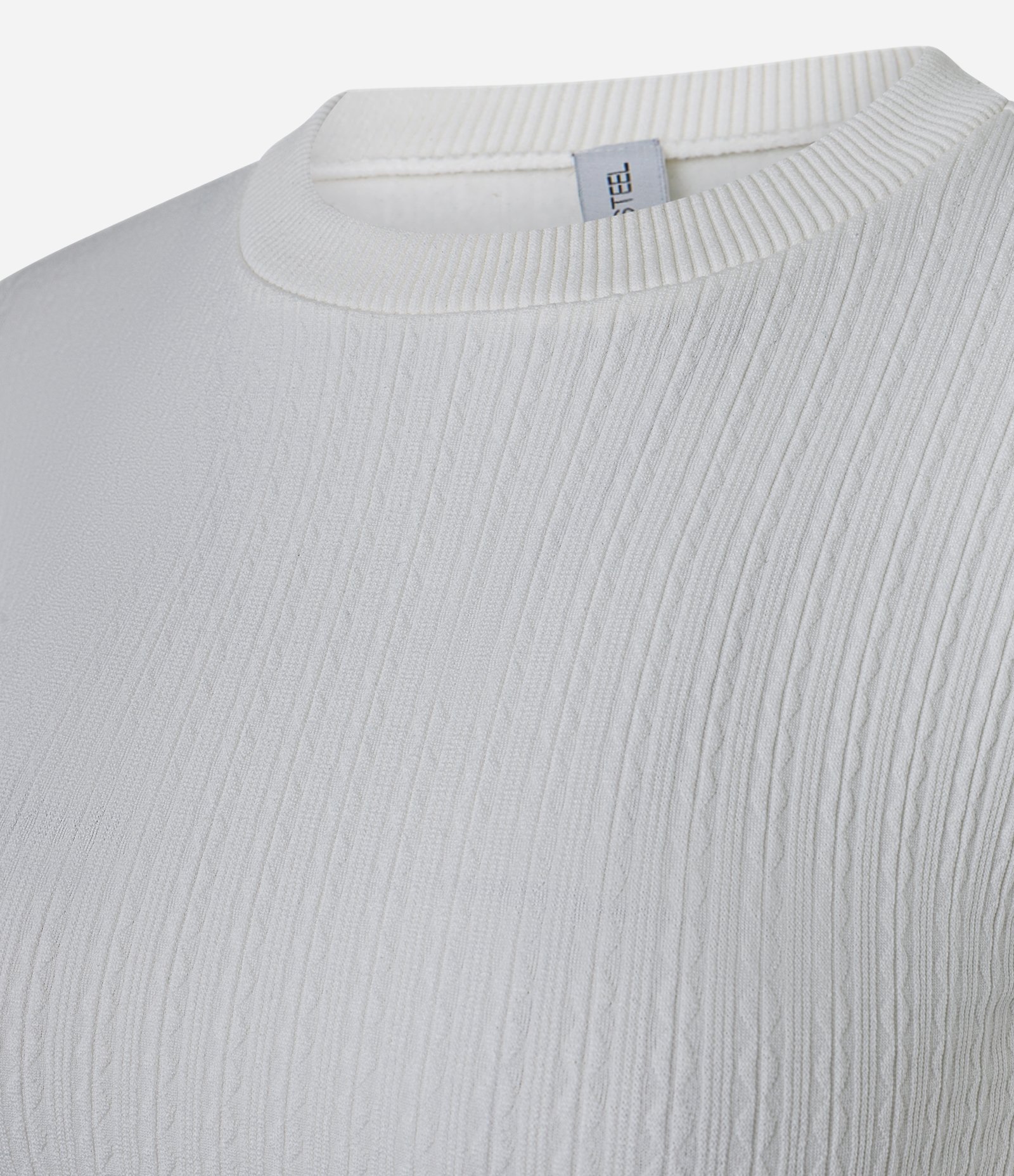 Camiseta Peluciada Sem Costura em Microfibra Branco 6