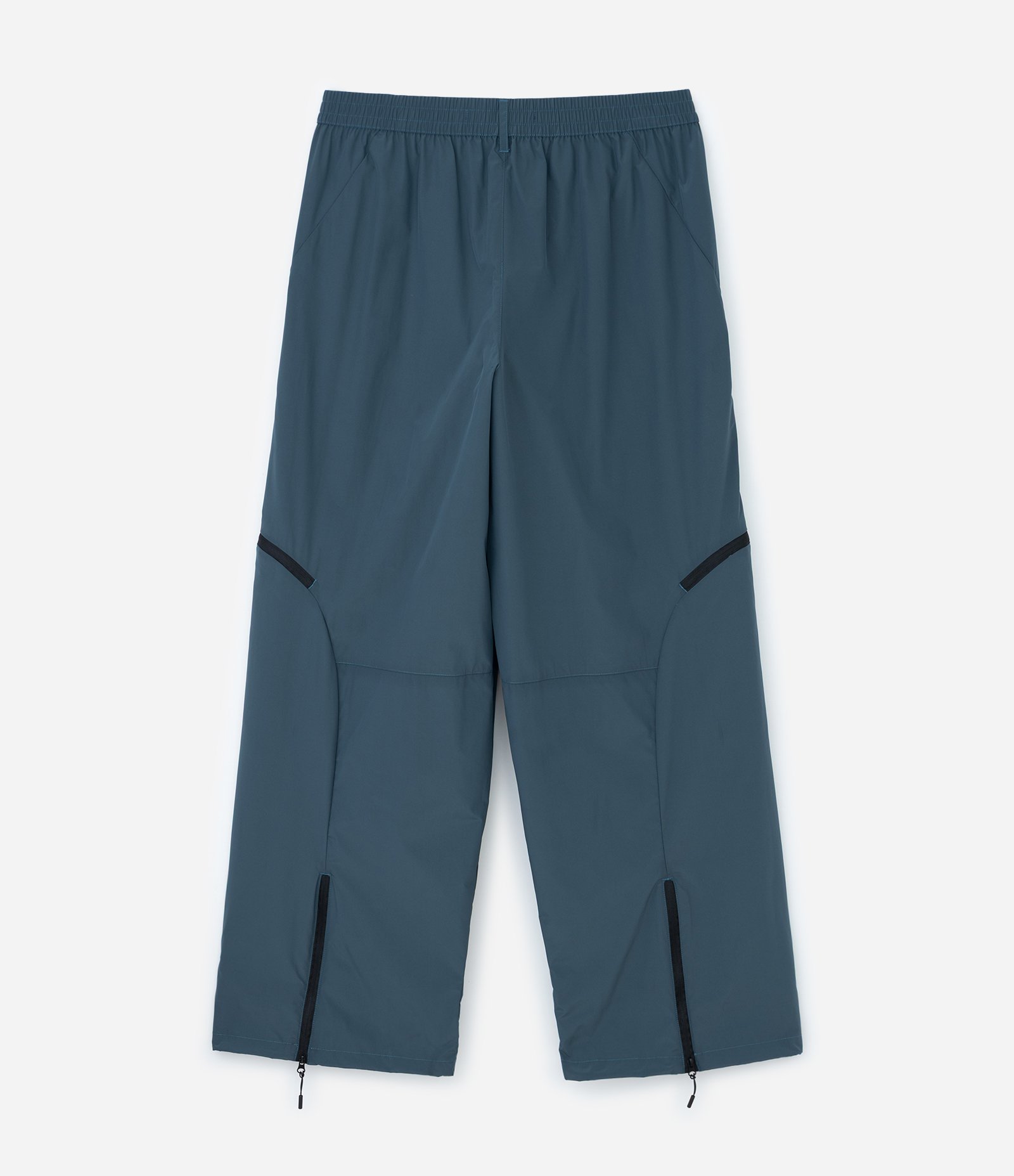 Calça Lisa com 6 bolsos e Detalhe na Perna Azul 2