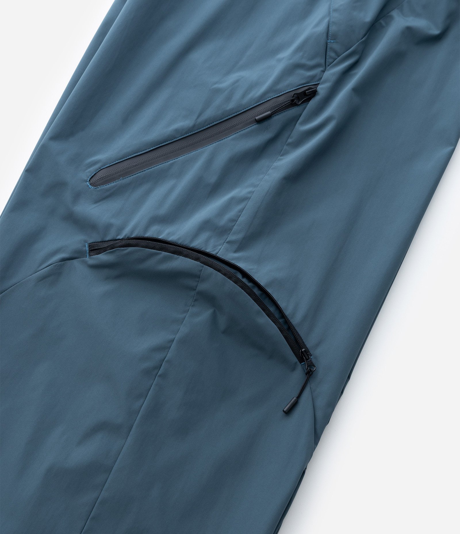 Calça Lisa com 6 bolsos e Detalhe na Perna Azul 5