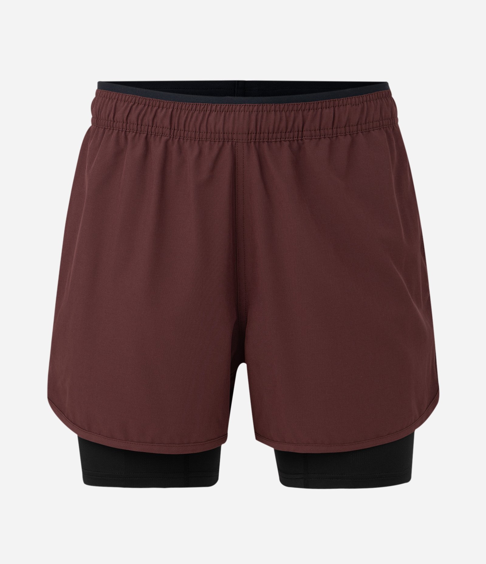 Bermuda Esportiva Tecnológica com Short Interno de Compressão Bordô 5