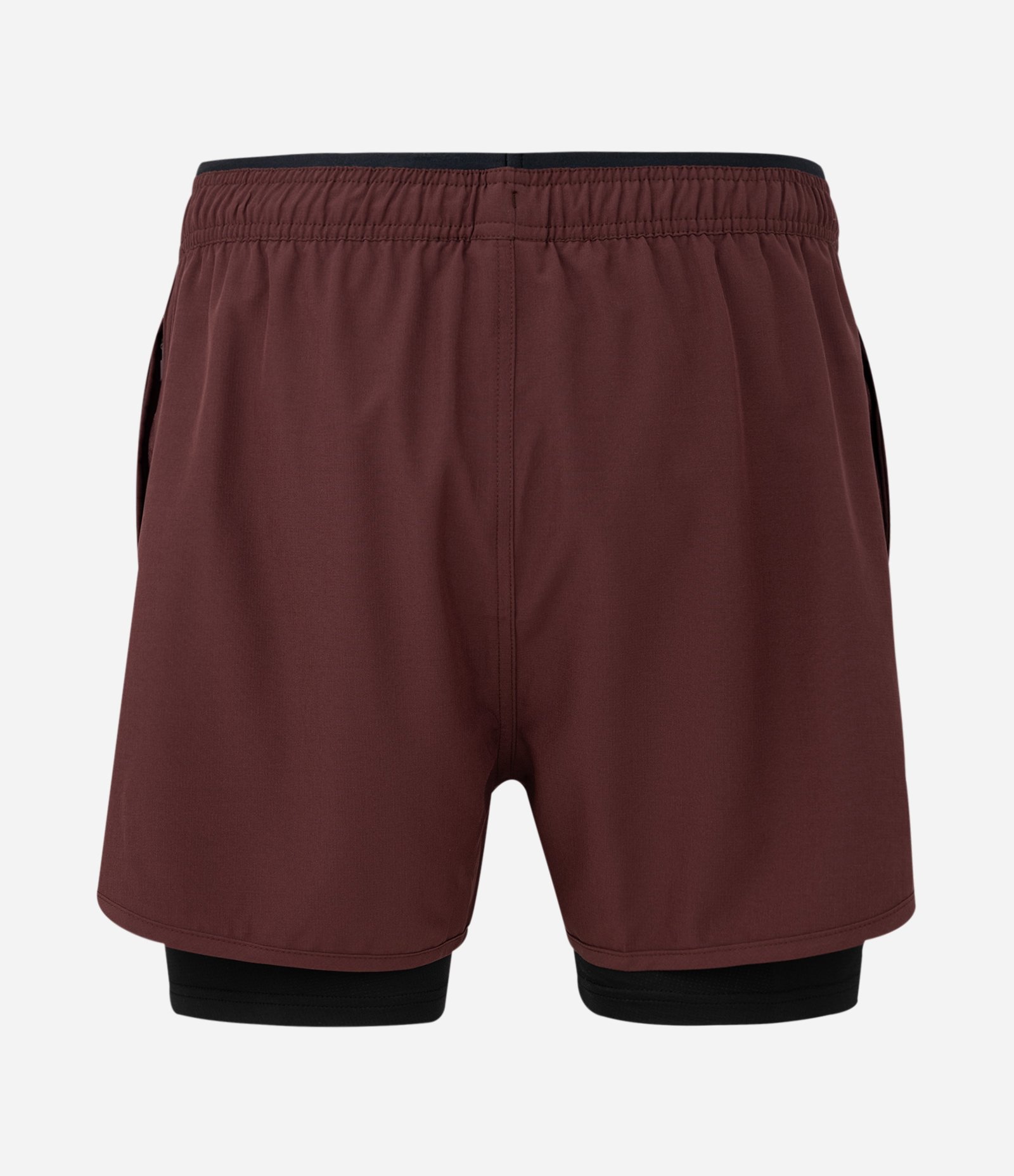 Bermuda Esportiva Tecnológica com Short Interno de Compressão Bordô 6